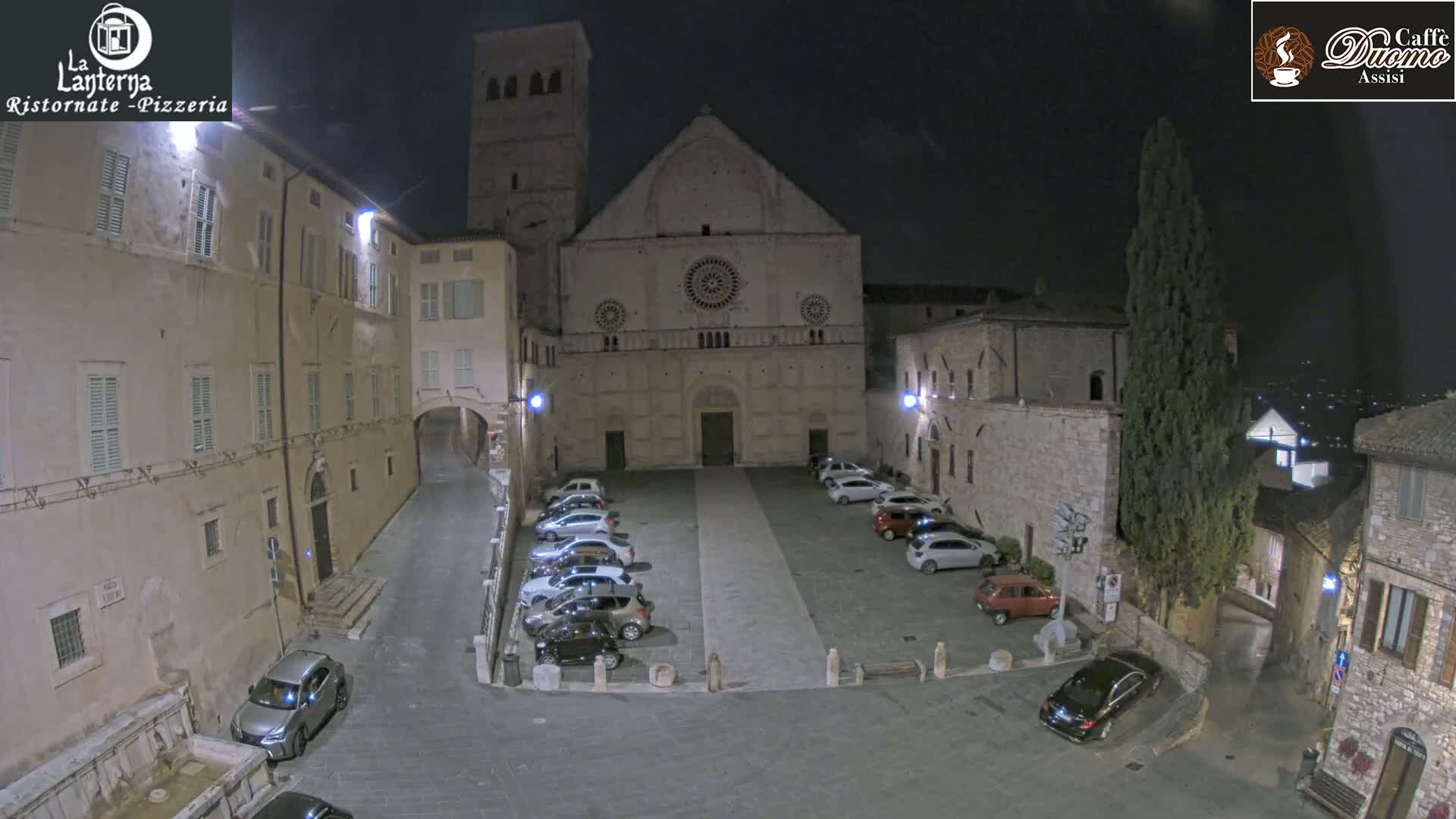Assisi, San Rufino Square Live Cam -  Perugia, Umbria, Italy