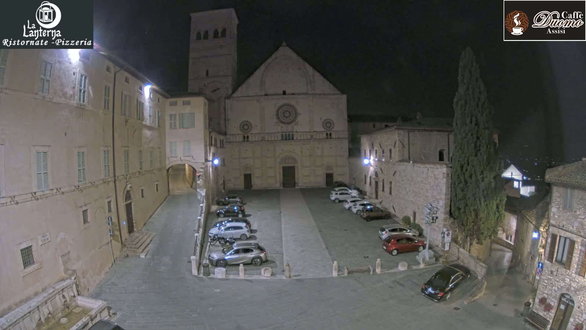 Assisi, San Rufino Square Live Cam -  Perugia, Umbria, Italy