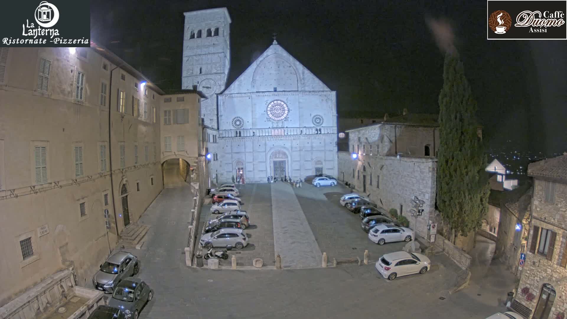 Assisi, San Rufino Square Live Cam -  Perugia, Umbria, Italy