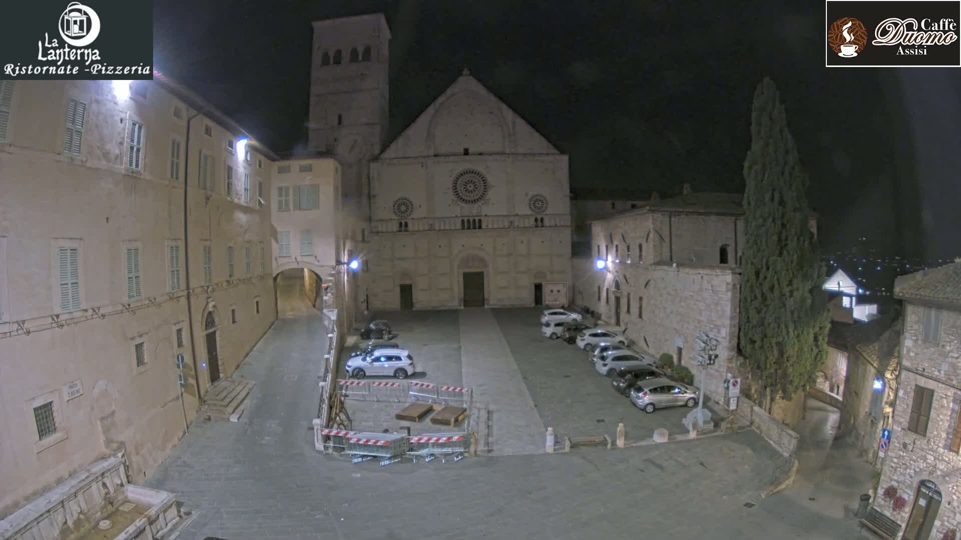 Assisi, San Rufino Square Live Cam -  Perugia, Umbria, Italy