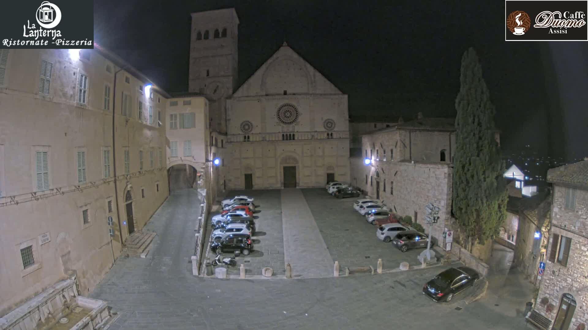 Assisi, San Rufino Square Live Cam -  Perugia, Umbria, Italy