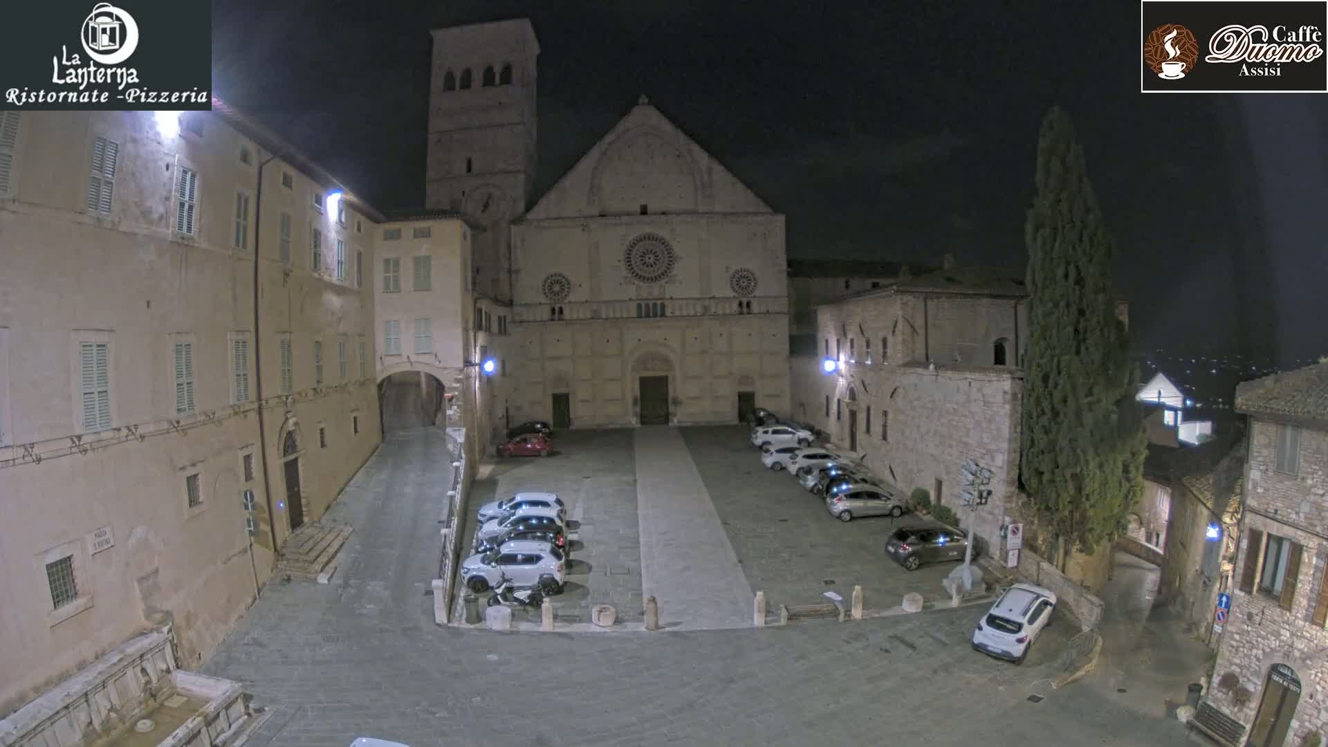 Assisi, San Rufino Square Live Cam -  Perugia, Umbria, Italy