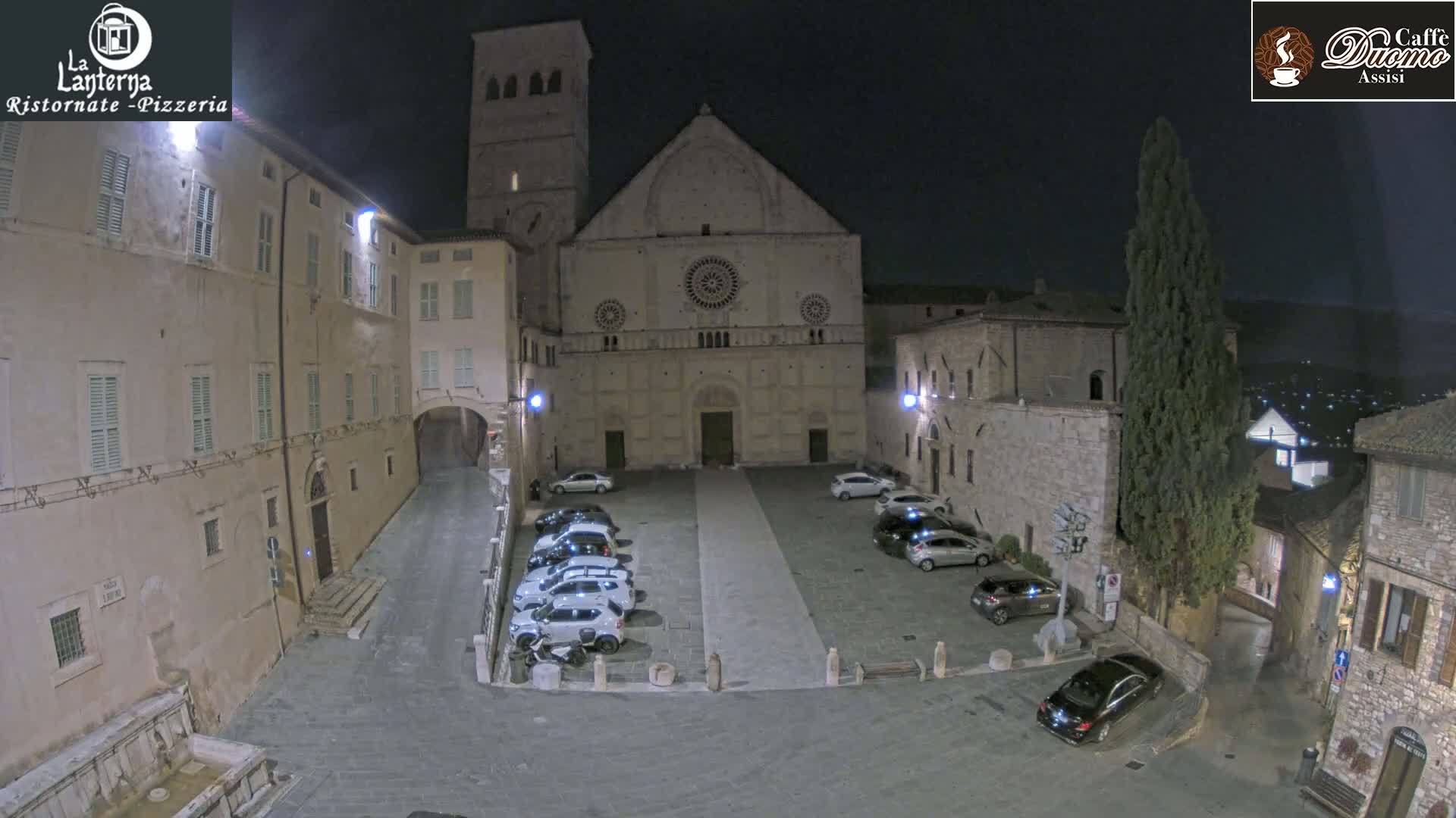 Assisi, San Rufino Square Live Cam -  Perugia, Umbria, Italy