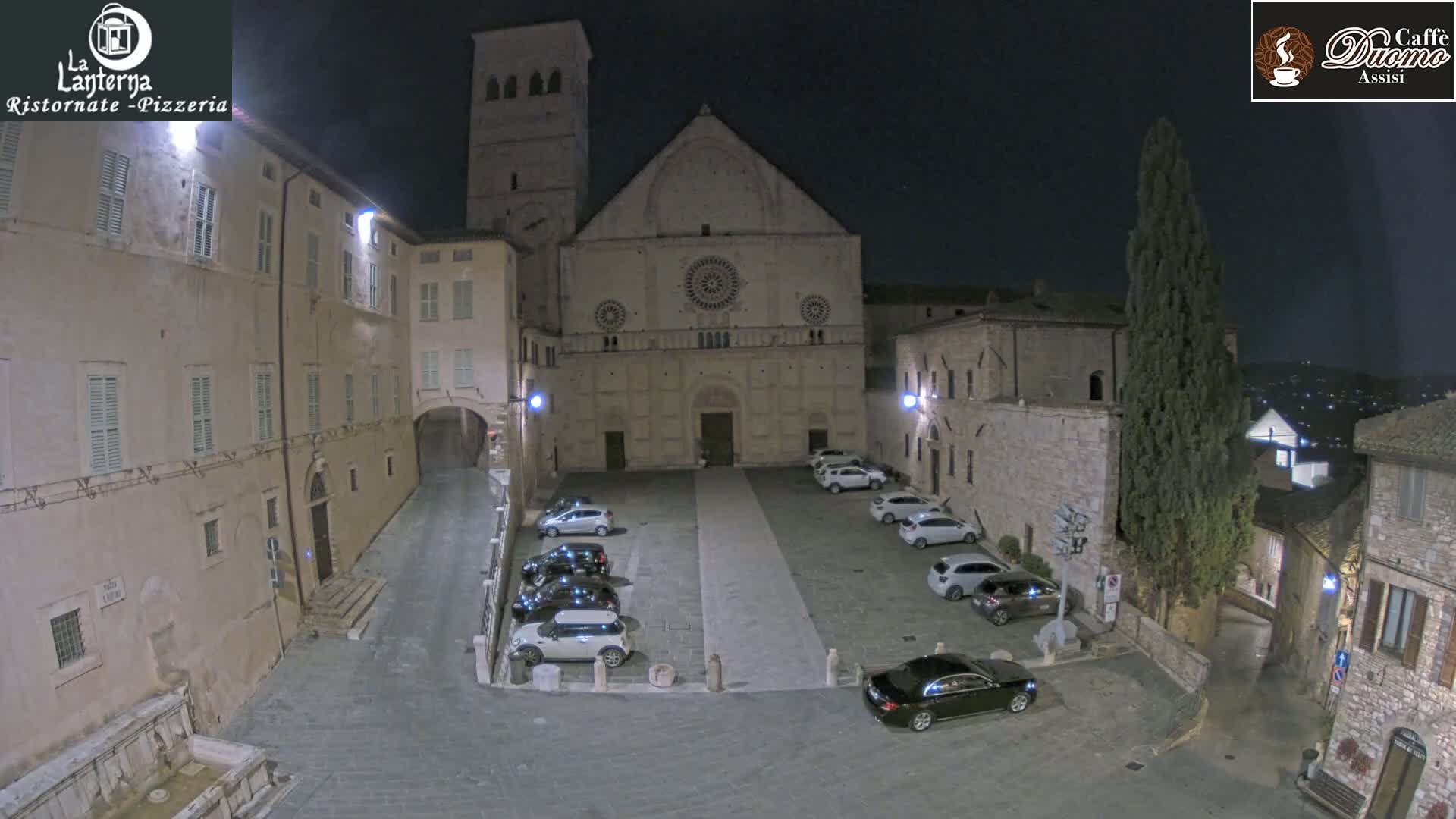 Assisi, San Rufino Square Live Cam -  Perugia, Umbria, Italy