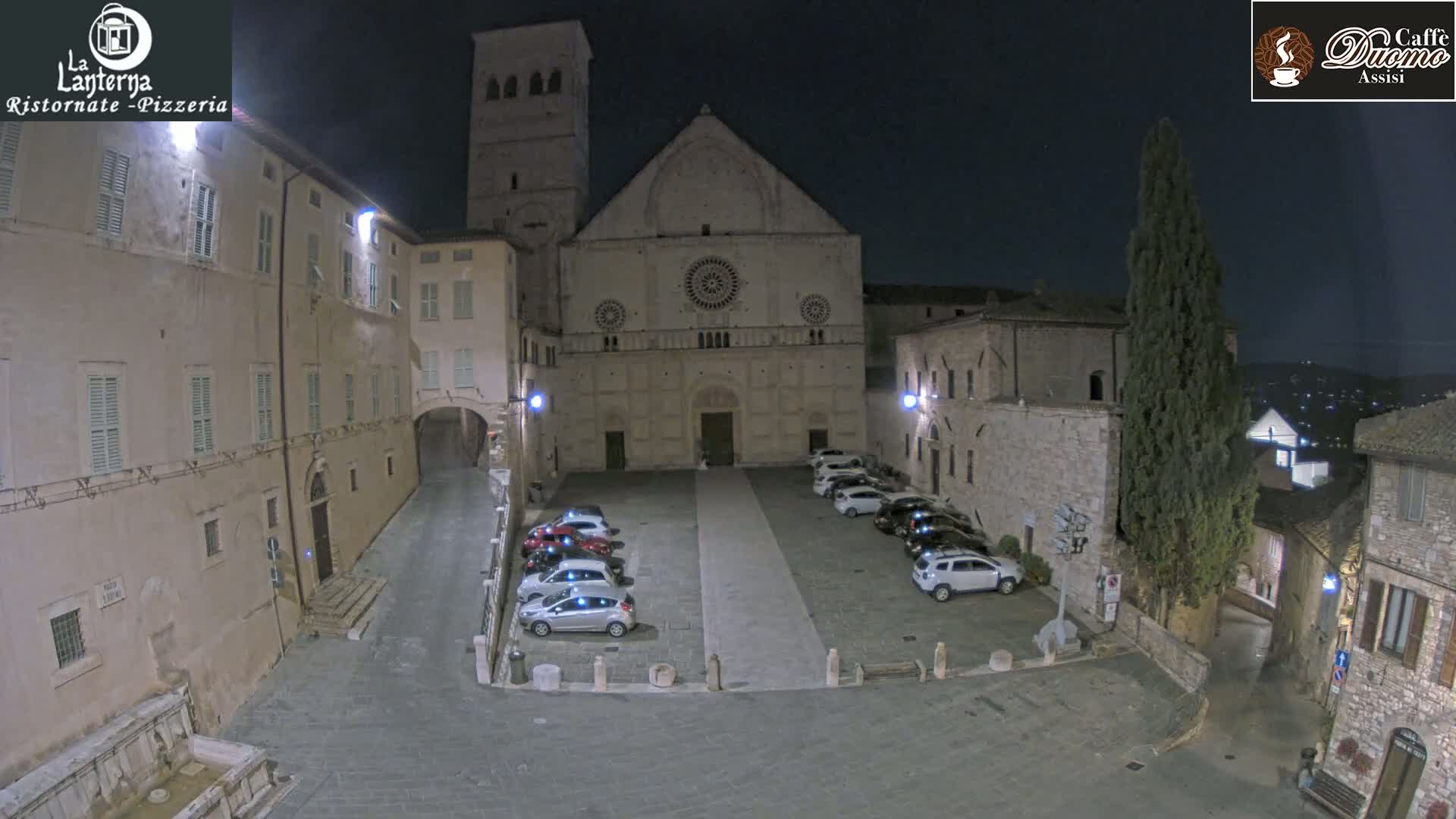 Assisi, San Rufino Square Live Cam -  Perugia, Umbria, Italy