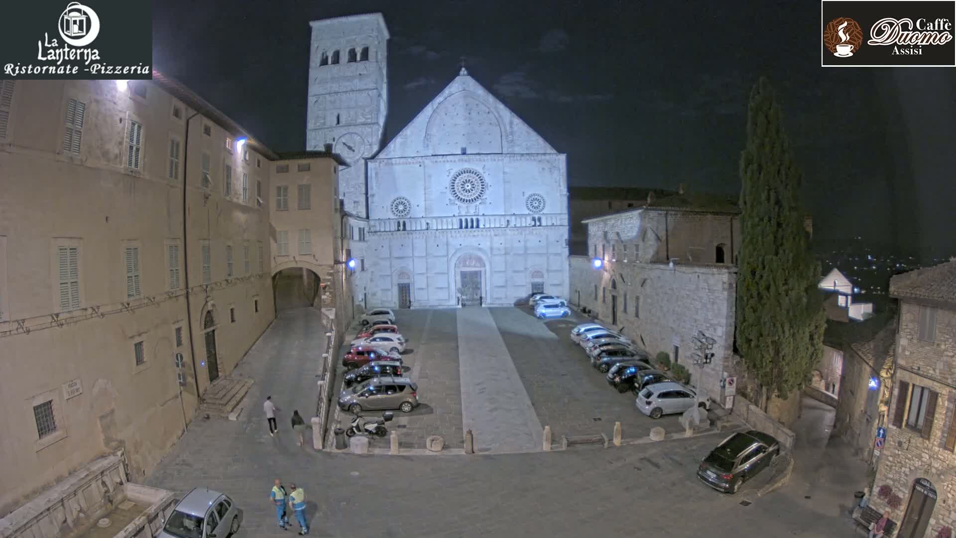 Assisi, San Rufino Square Live Cam -  Perugia, Umbria, Italy
