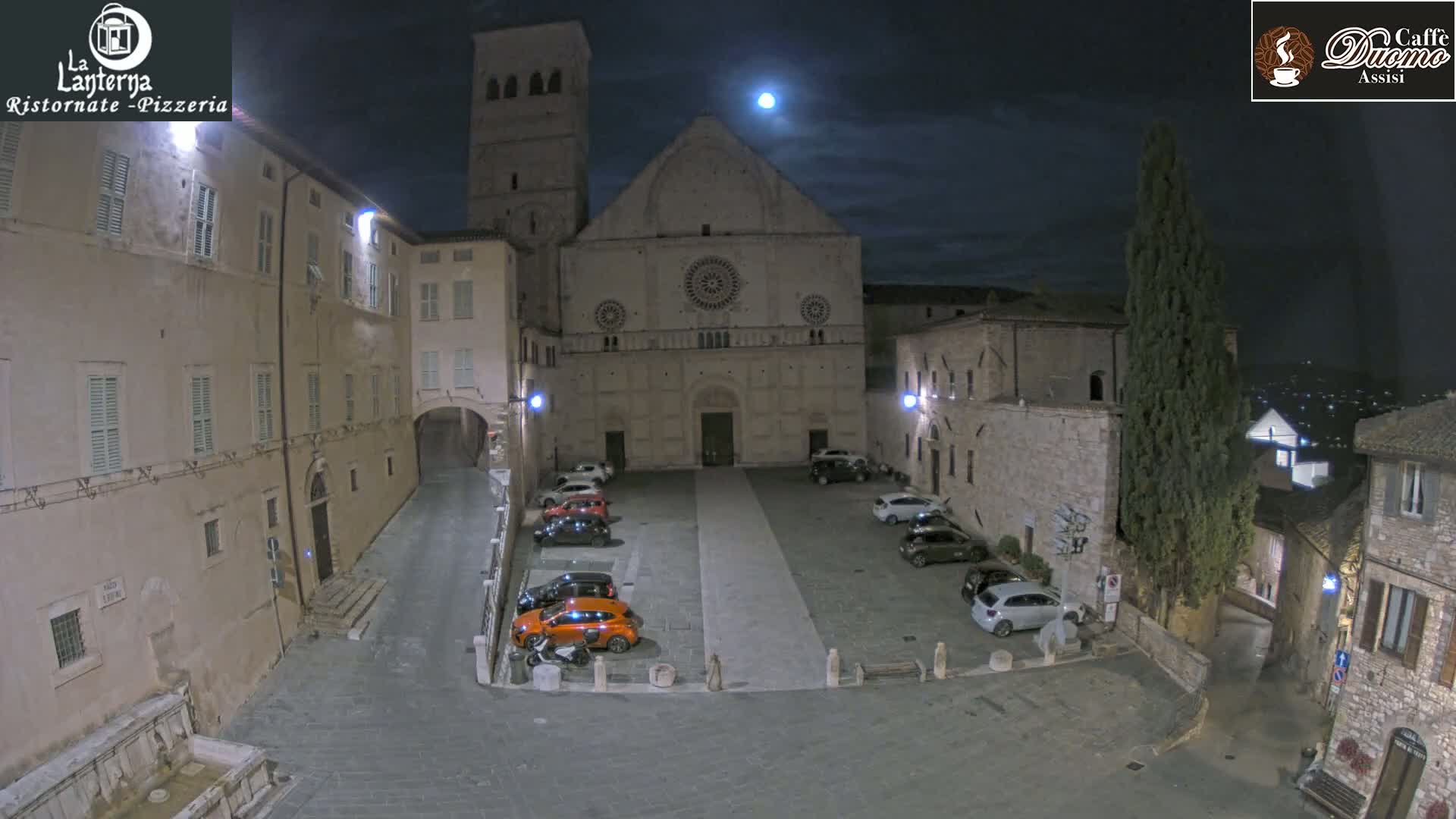 Assisi, San Rufino Square Live Cam -  Perugia, Umbria, Italy