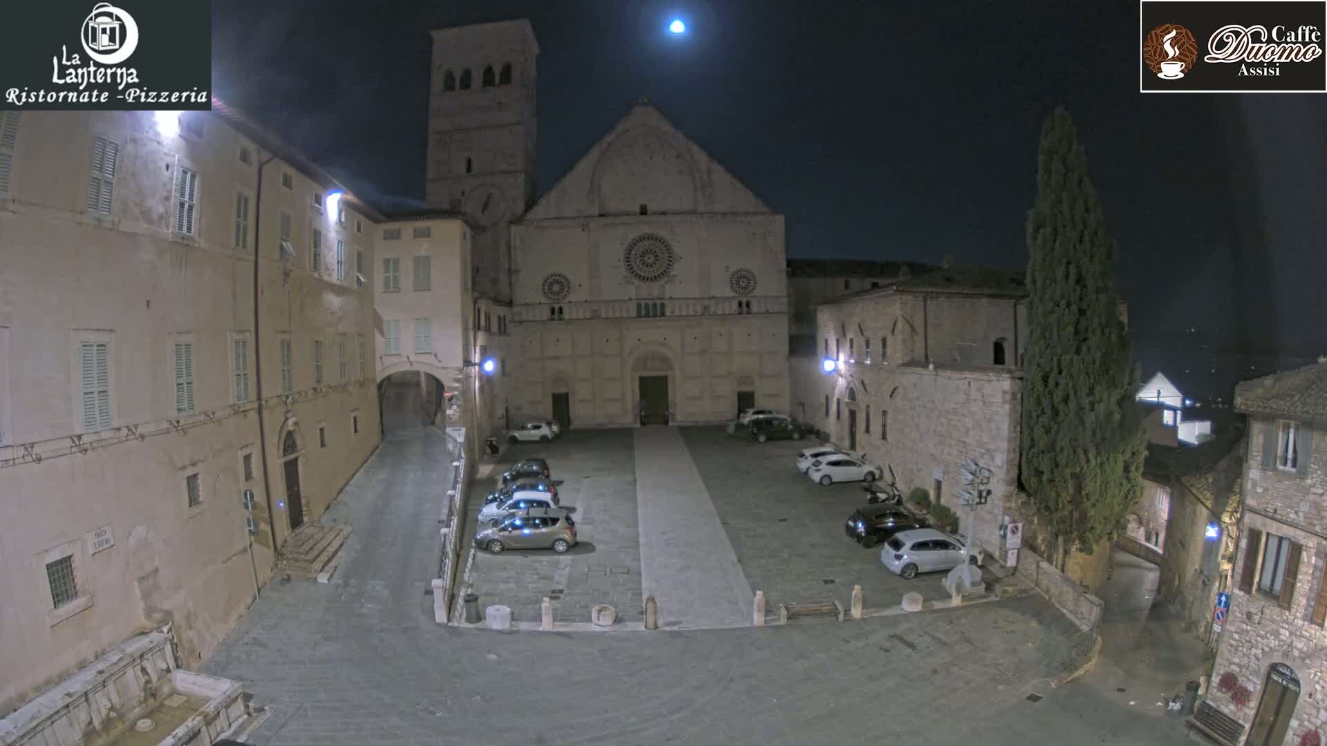 Assisi, San Rufino Square Live Cam -  Perugia, Umbria, Italy