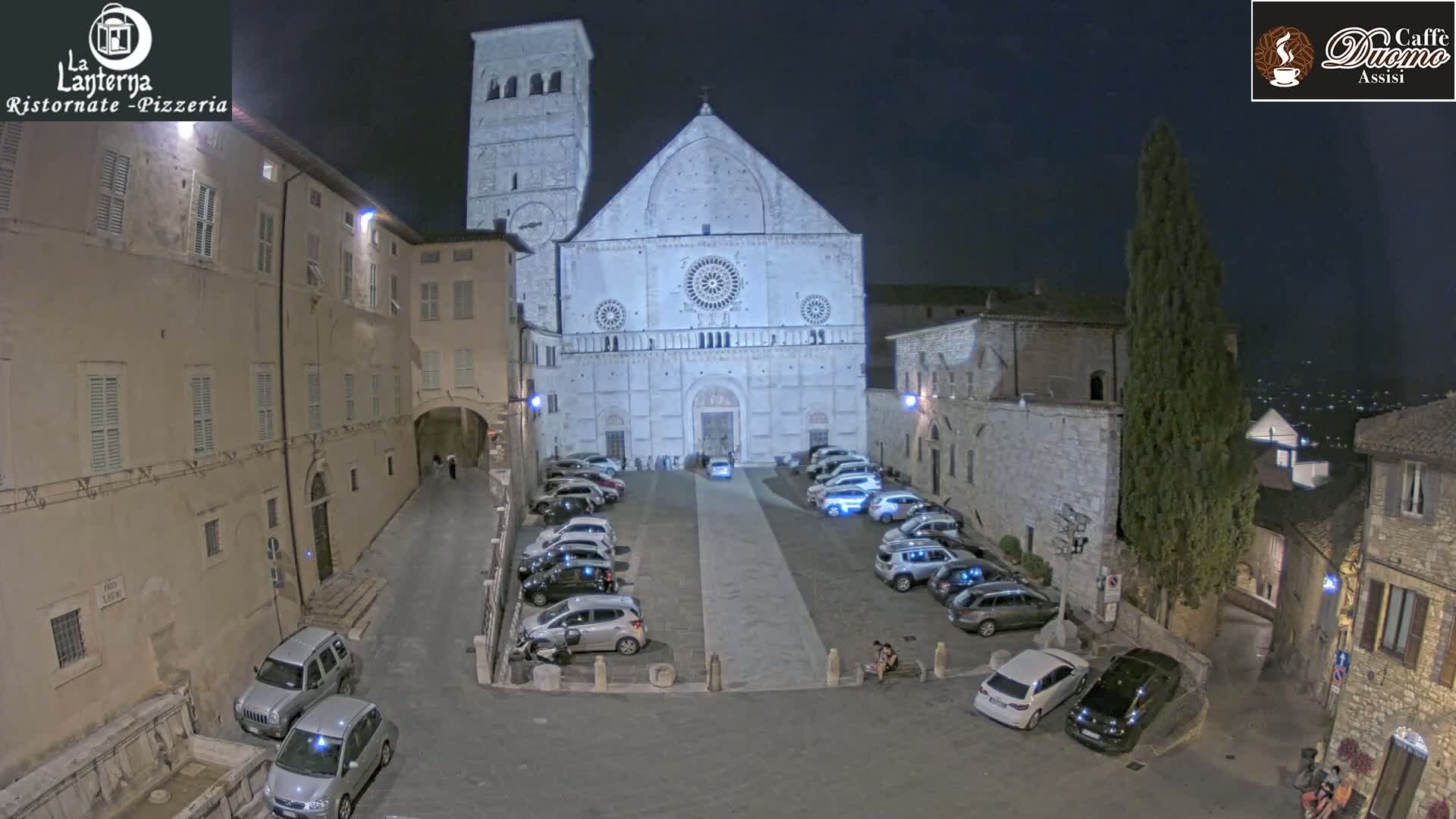 Assisi, San Rufino Square Live Cam -  Perugia, Umbria, Italy