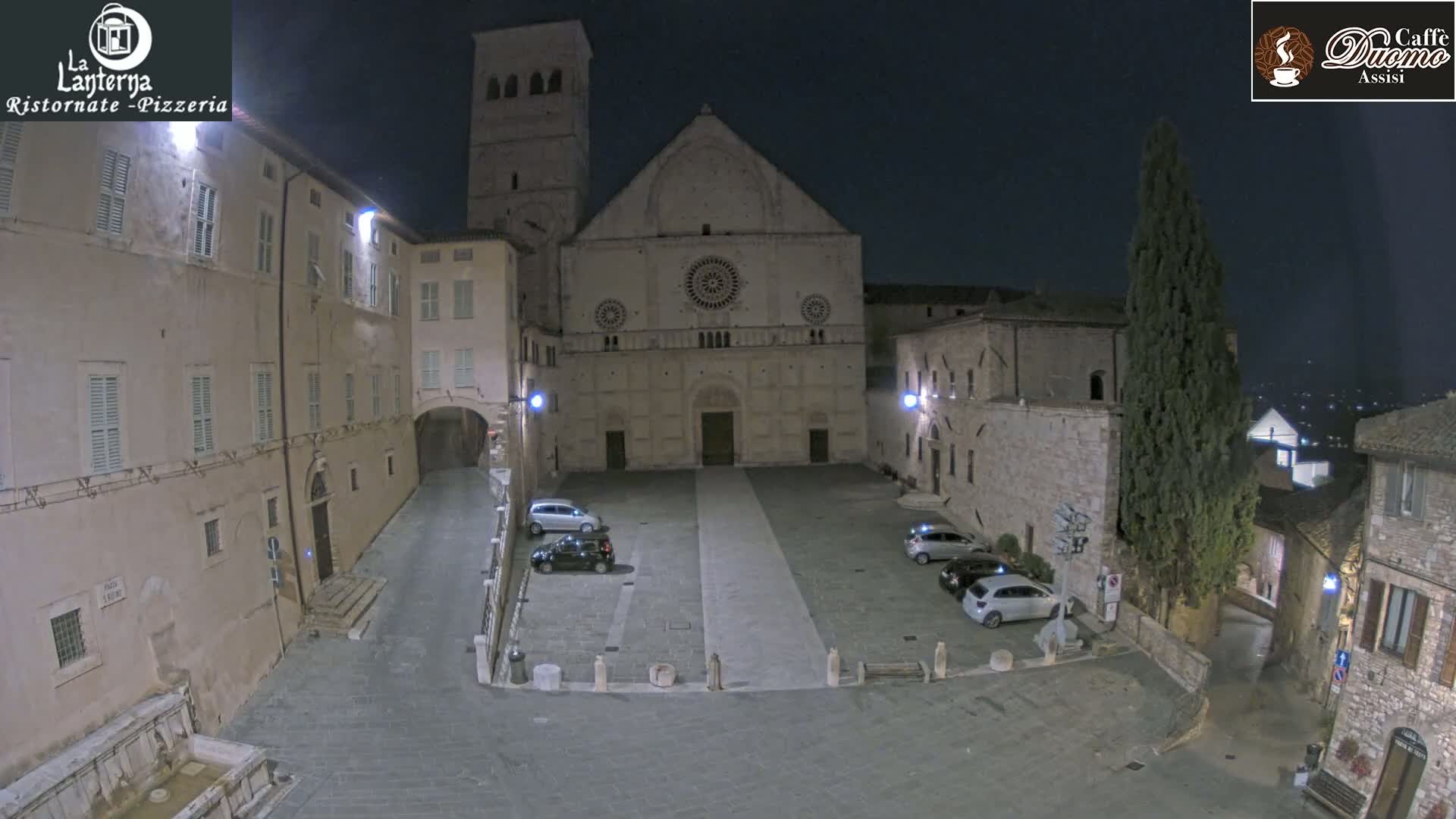 Assisi, San Rufino Square Live Cam -  Perugia, Umbria, Italy