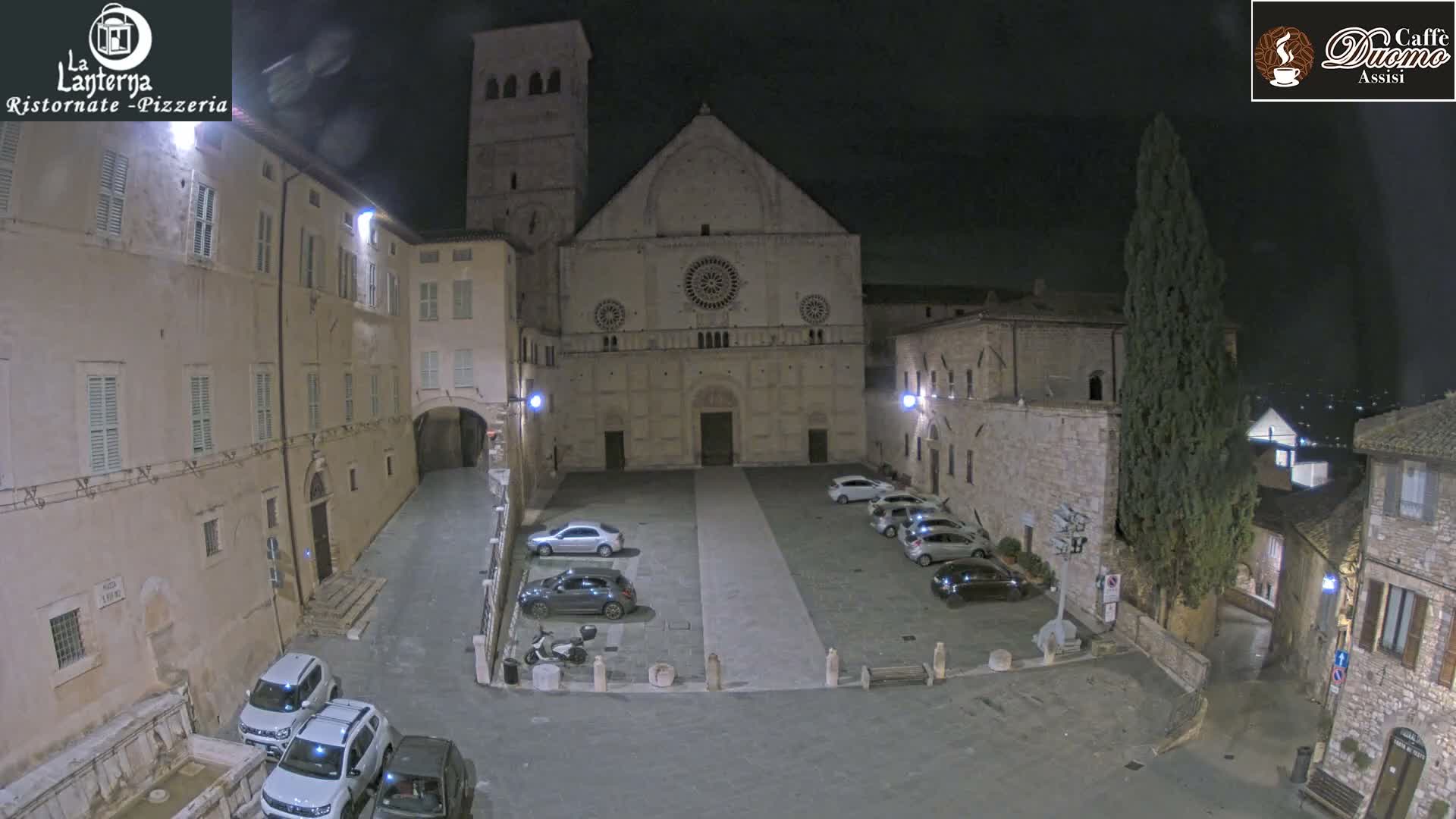 Assisi, San Rufino Square Live Cam -  Perugia, Umbria, Italy