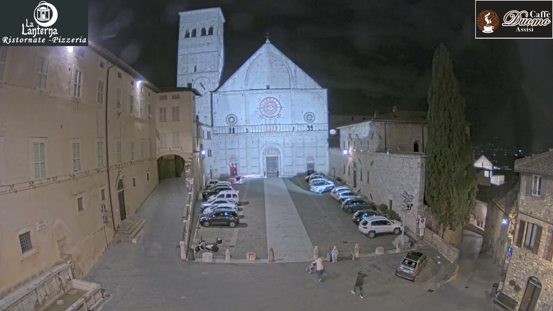 Assisi, San Rufino Square Live Cam -  Perugia, Umbria, Italy