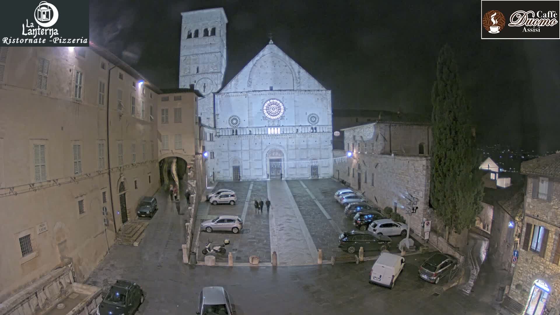 Assisi, San Rufino Square Live Cam -  Perugia, Umbria, Italy
