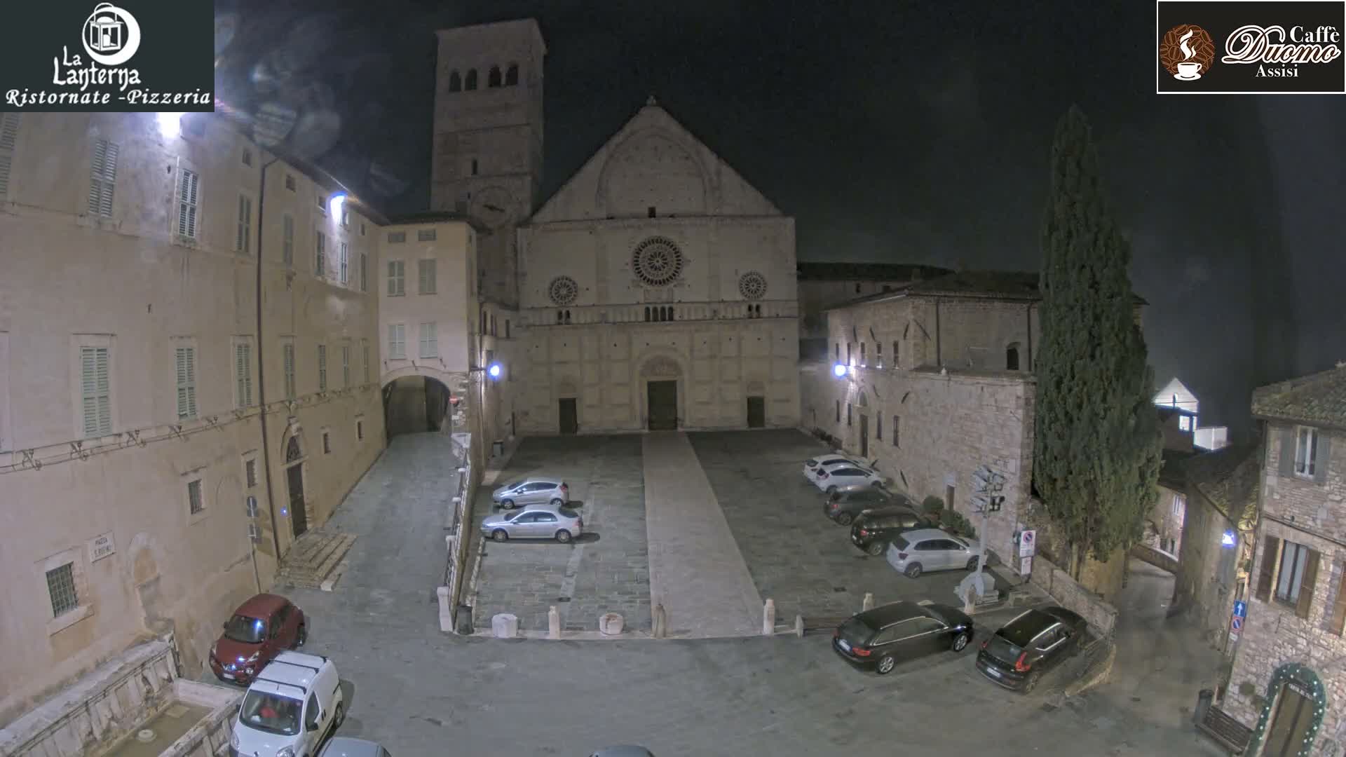 Assisi, San Rufino Square Live Cam -  Perugia, Umbria, Italy