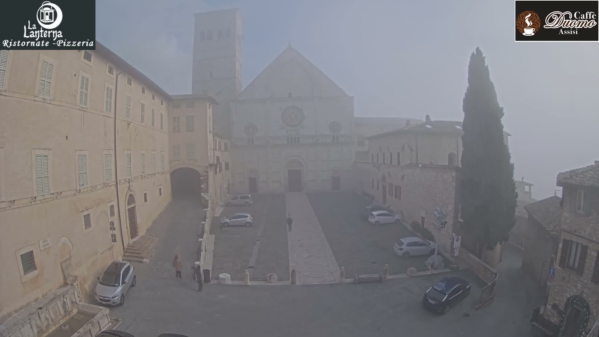 Assisi, San Rufino Square Live Cam -  Perugia, Umbria, Italy