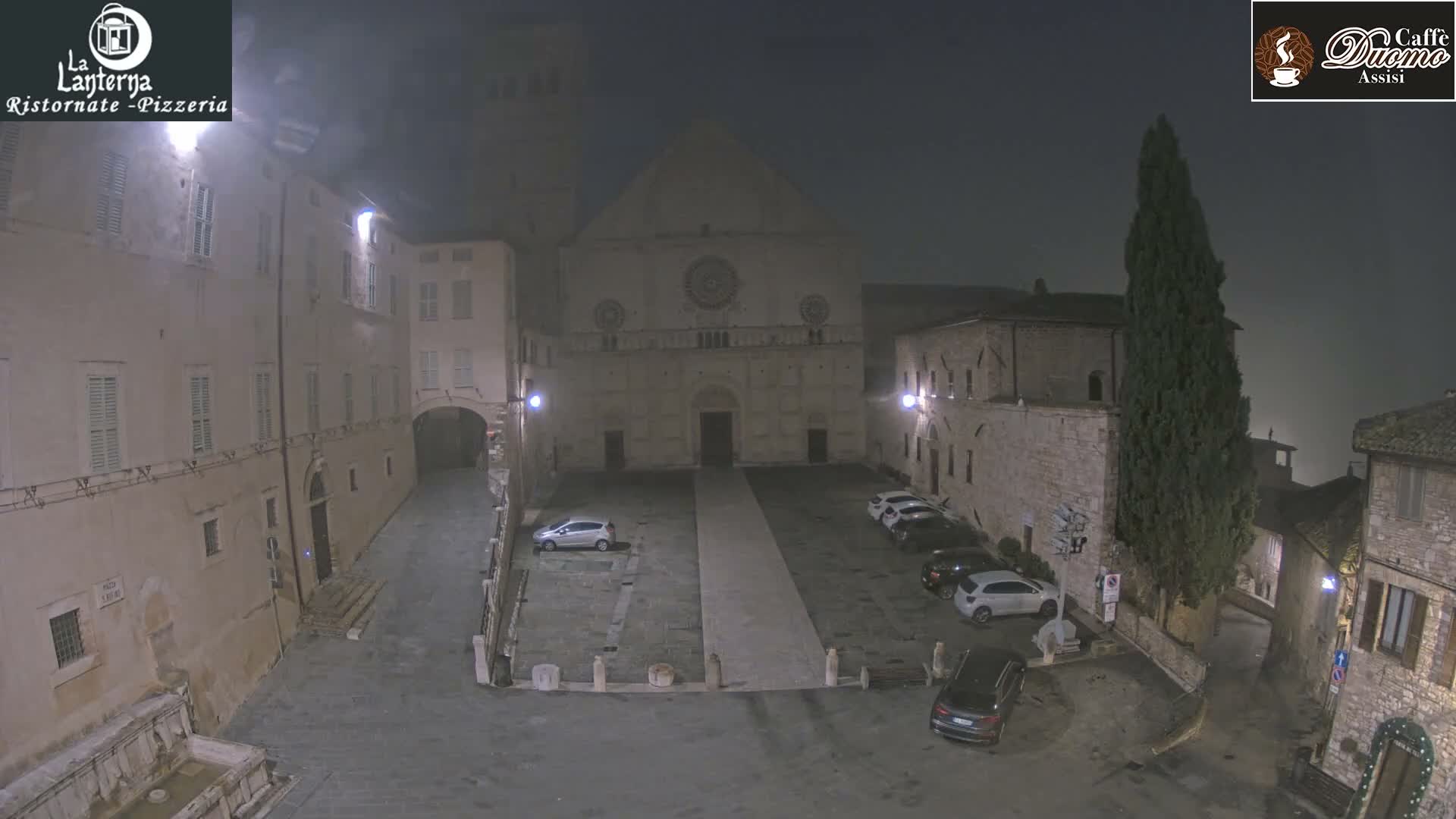 Assisi, San Rufino Square Live Cam -  Perugia, Umbria, Italy
