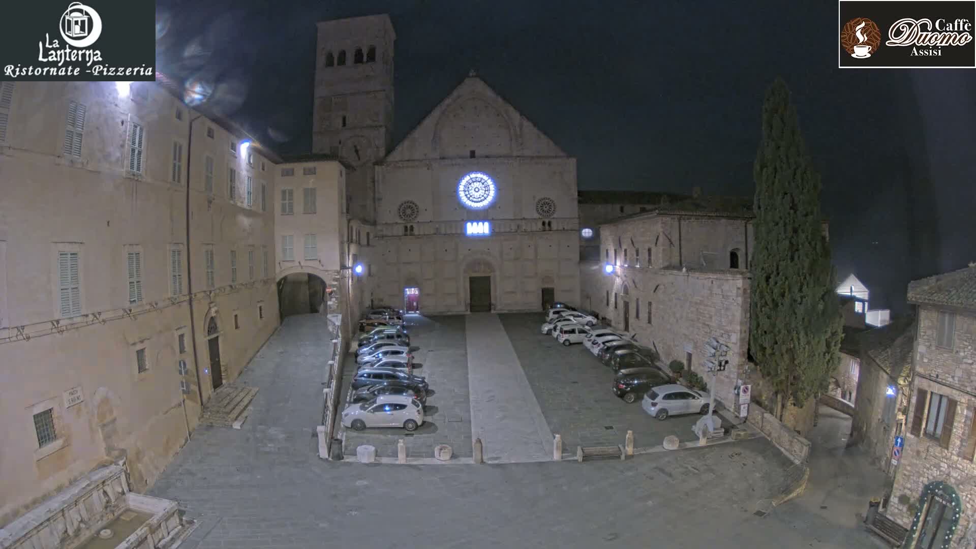 Assisi, San Rufino Square Live Cam -  Perugia, Umbria, Italy