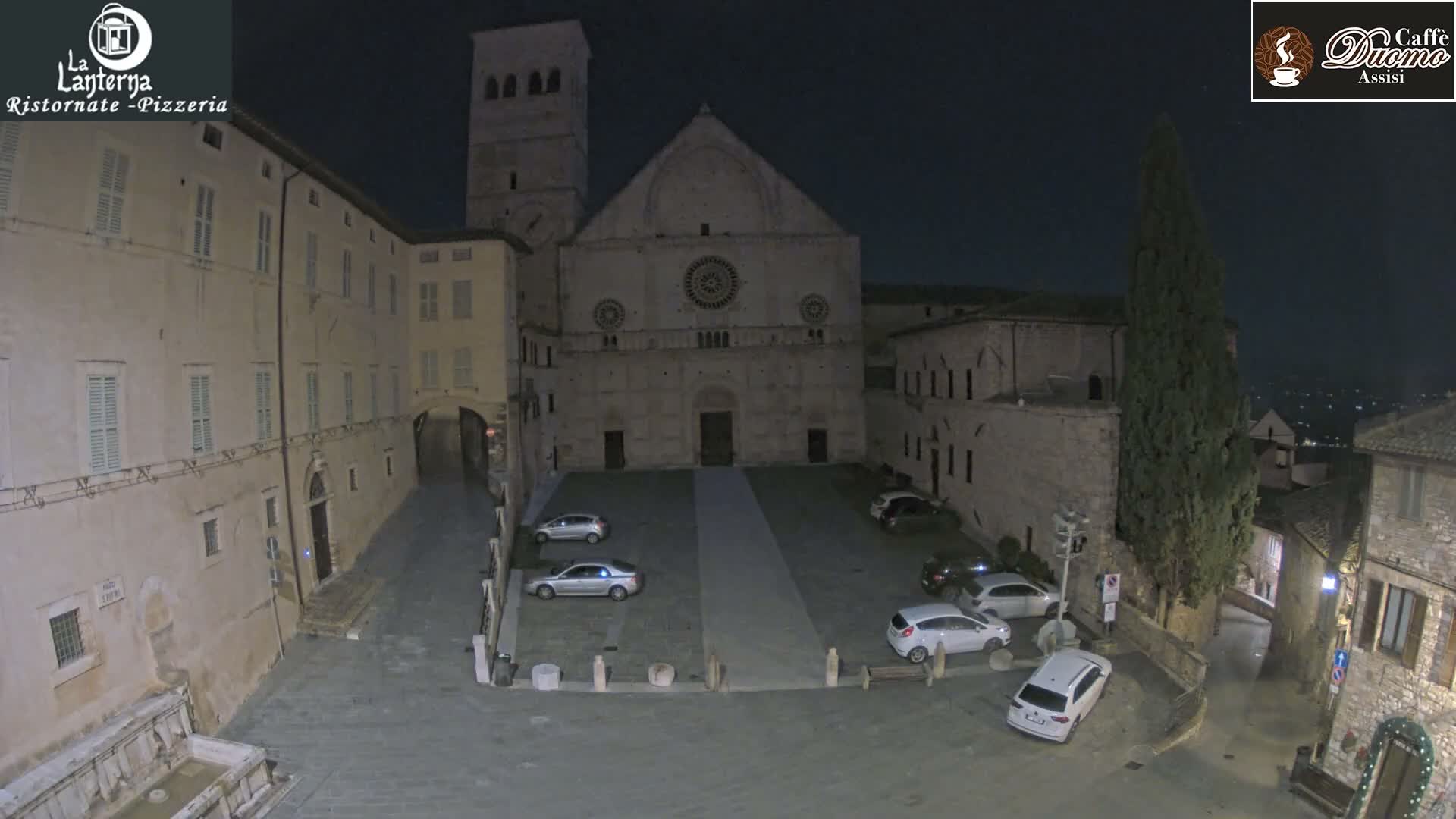 Assisi, San Rufino Square Live Cam -  Perugia, Umbria, Italy