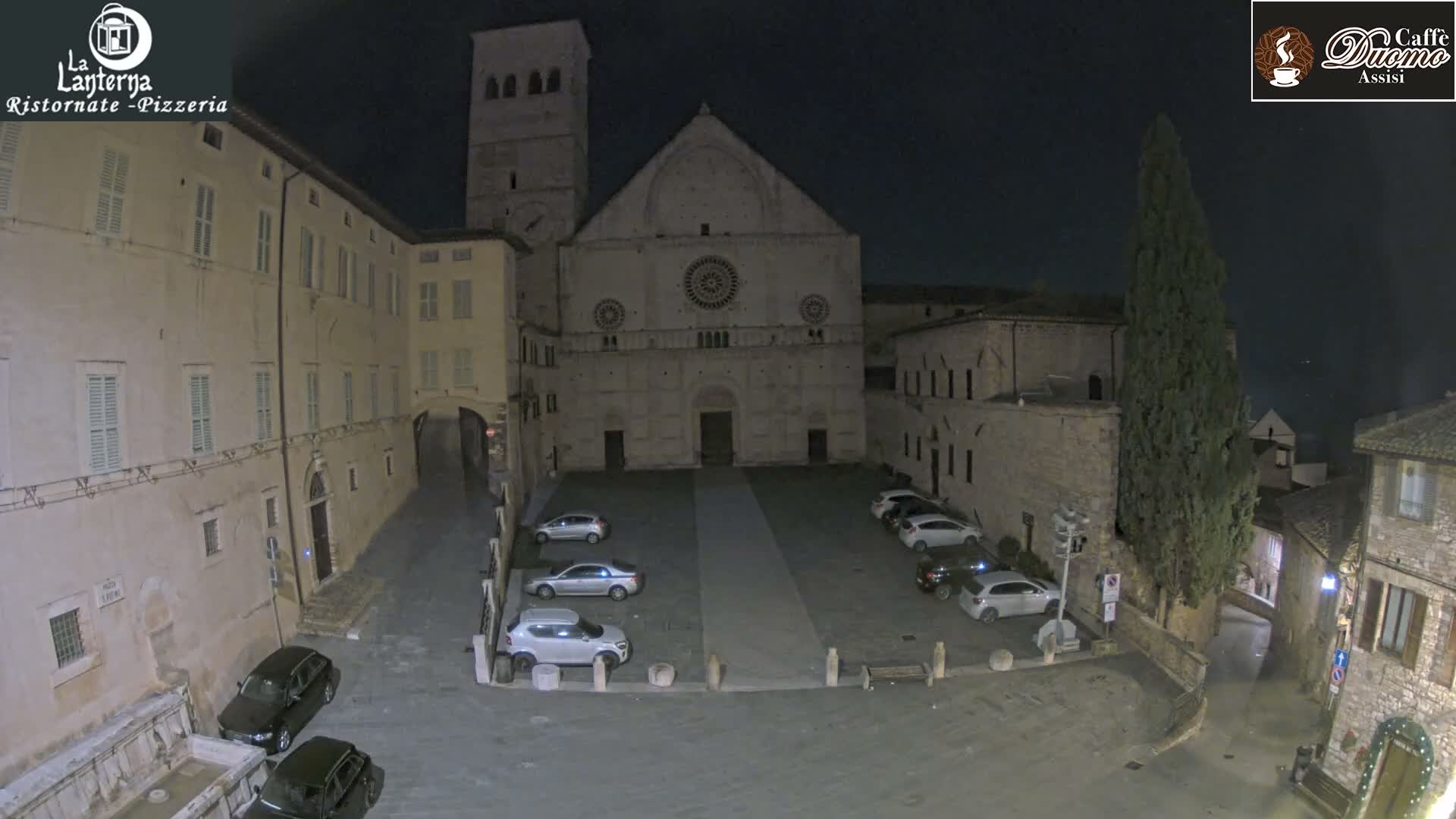Assisi, San Rufino Square Live Cam -  Perugia, Umbria, Italy