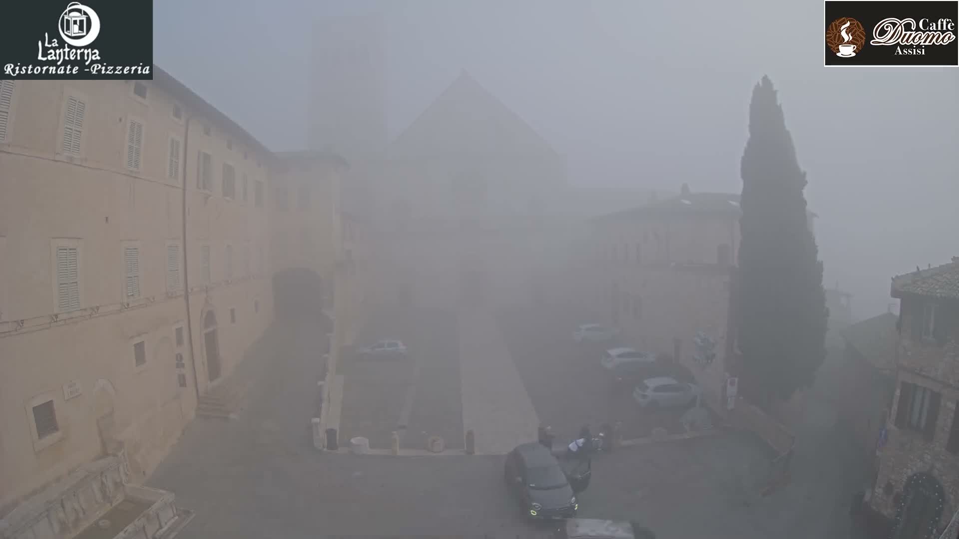 Assisi, San Rufino Square Live Cam -  Perugia, Umbria, Italy