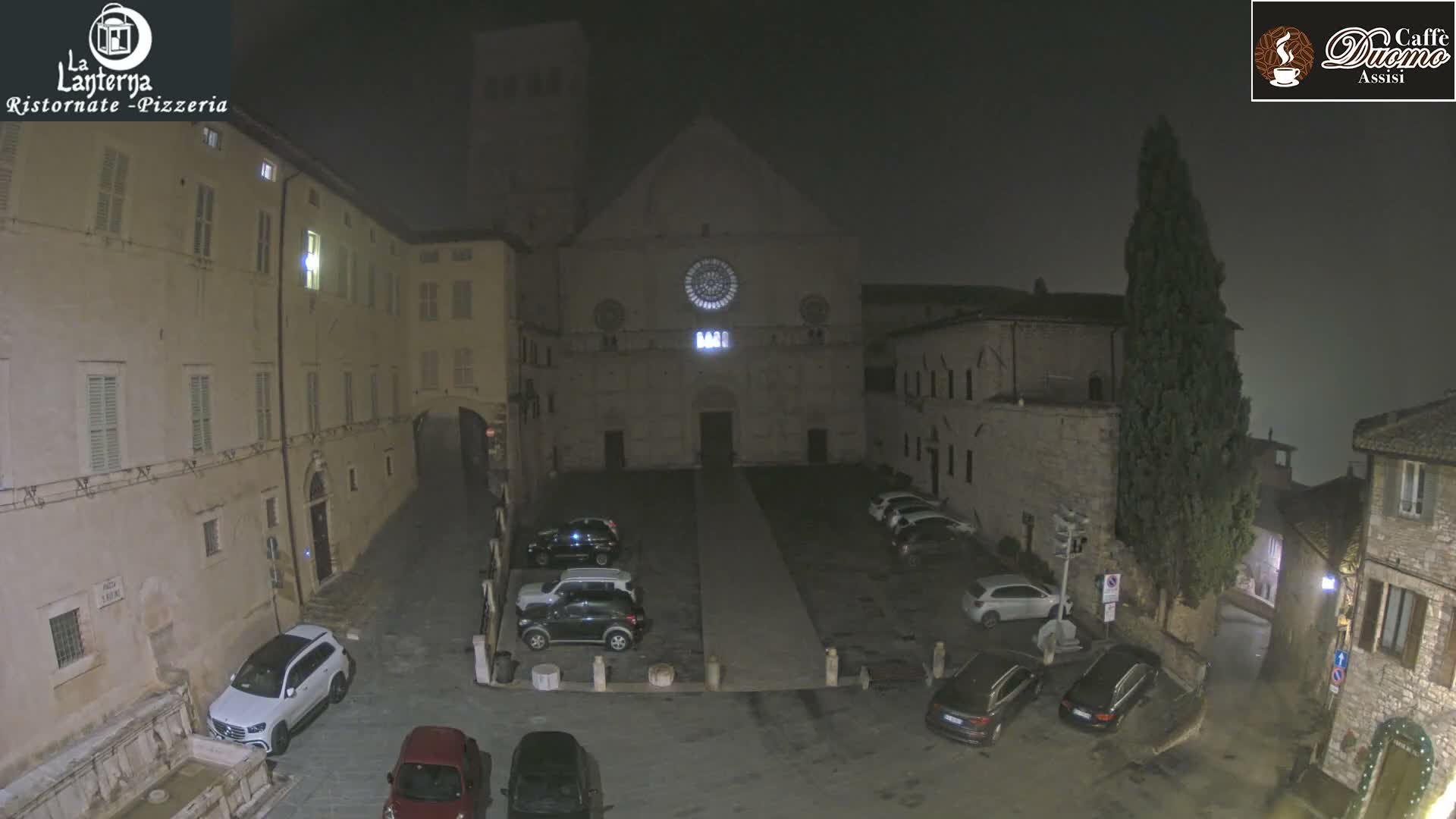 Assisi, San Rufino Square Live Cam -  Perugia, Umbria, Italy