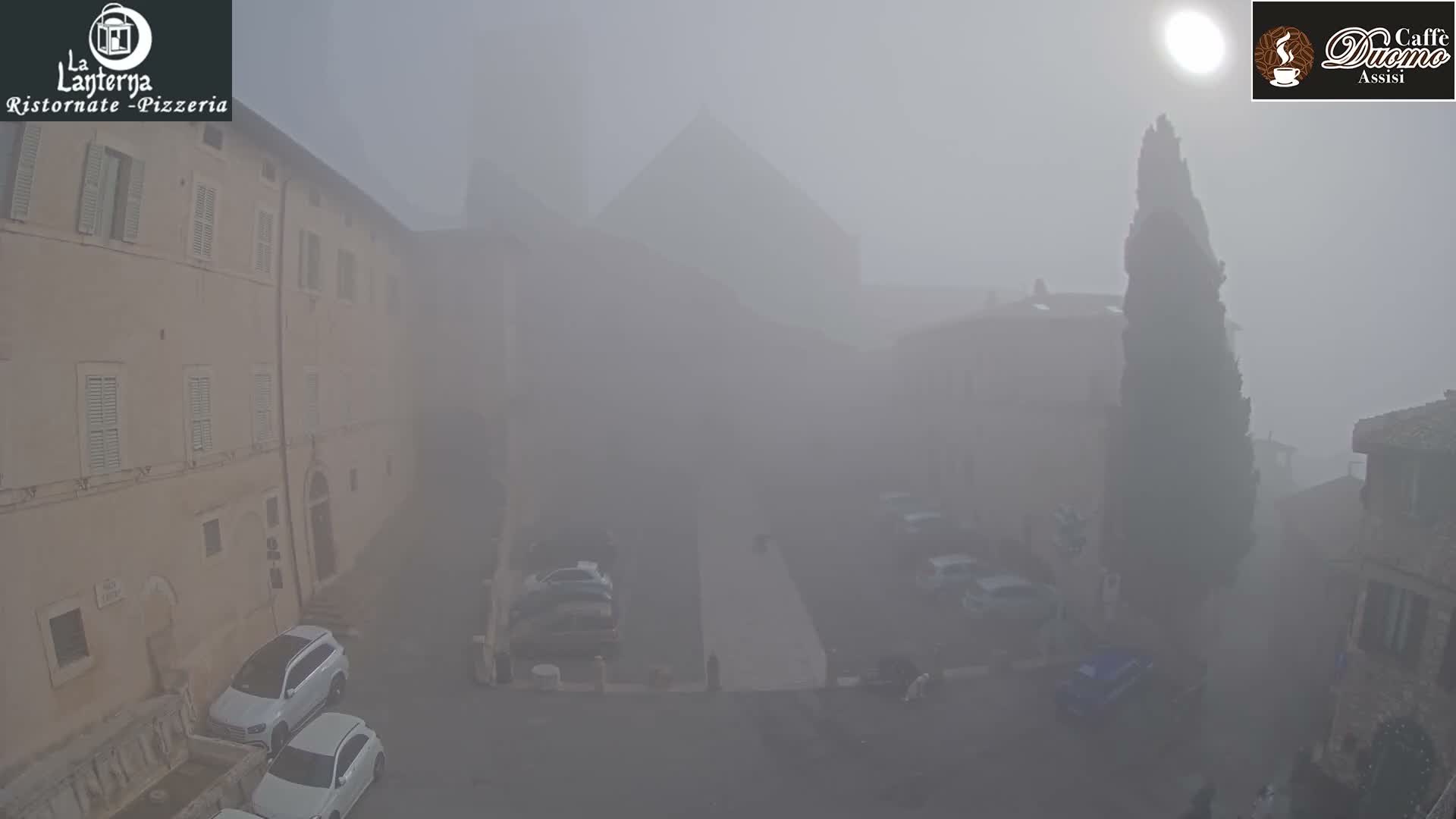 Assisi, San Rufino Square Live Cam -  Perugia, Umbria, Italy