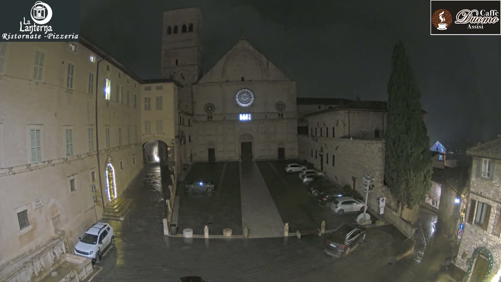 Assisi, San Rufino Square Live Cam -  Perugia, Umbria, Italy