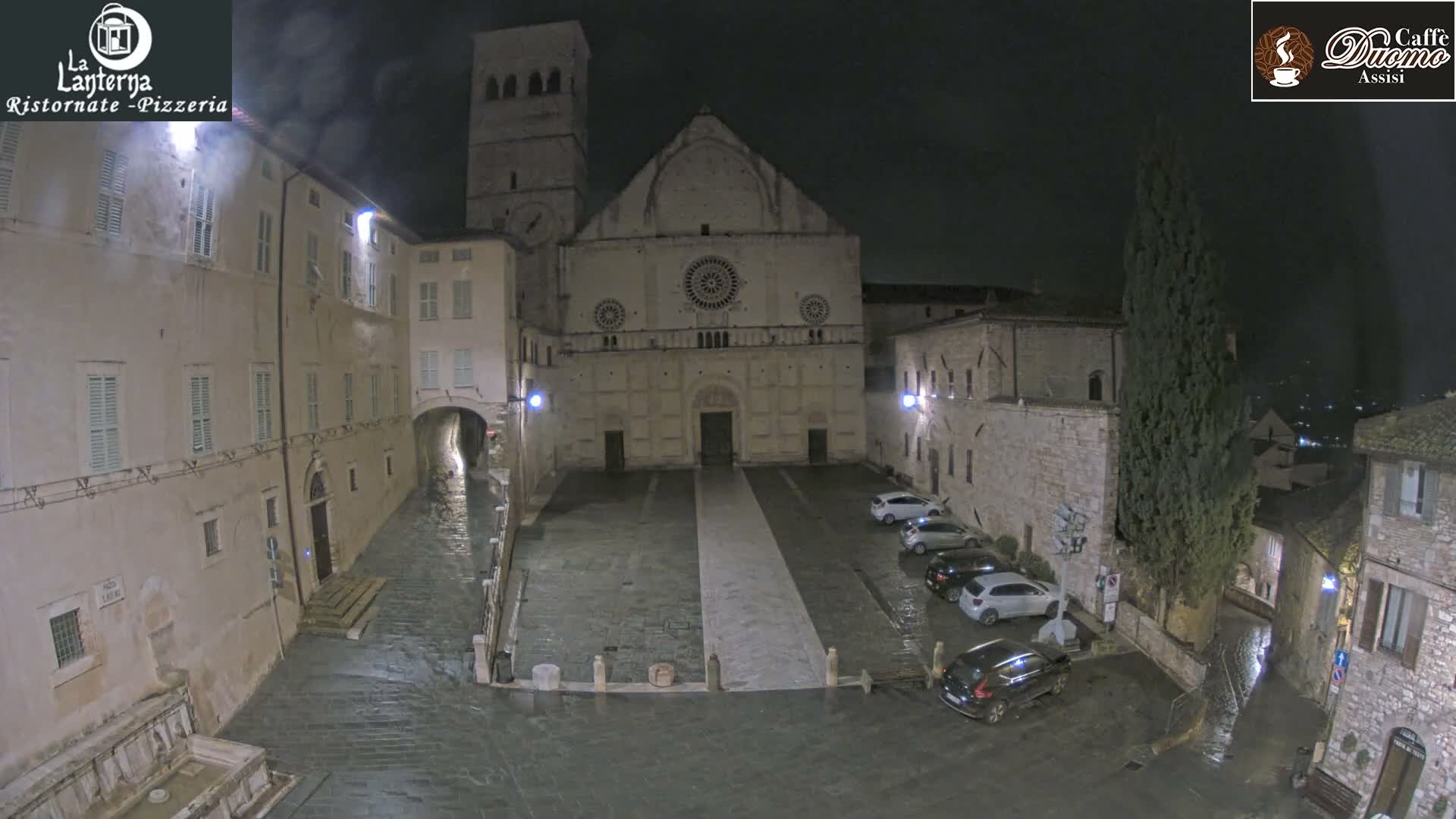 Assisi, San Rufino Square Live Cam -  Perugia, Umbria, Italy