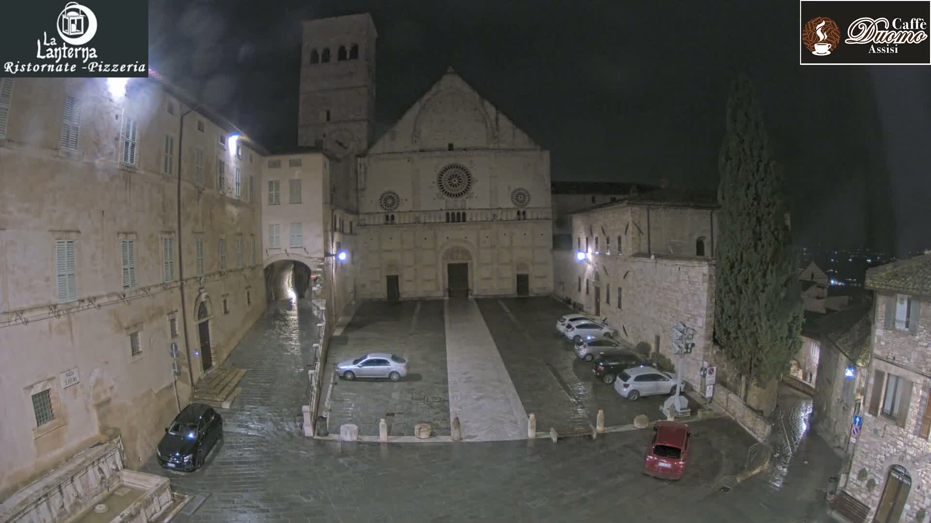 Assisi, San Rufino Square Live Cam -  Perugia, Umbria, Italy