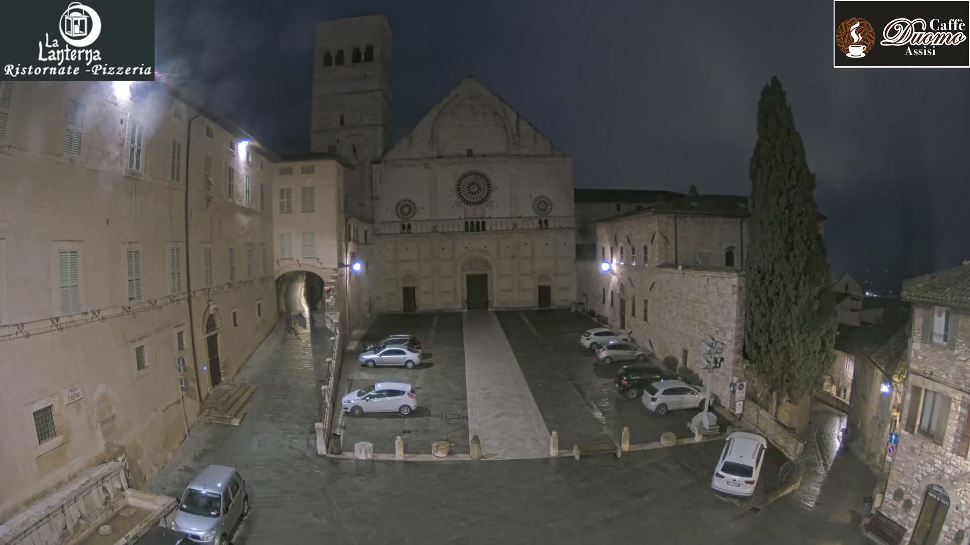 Assisi, San Rufino Square Live Cam -  Perugia, Umbria, Italy