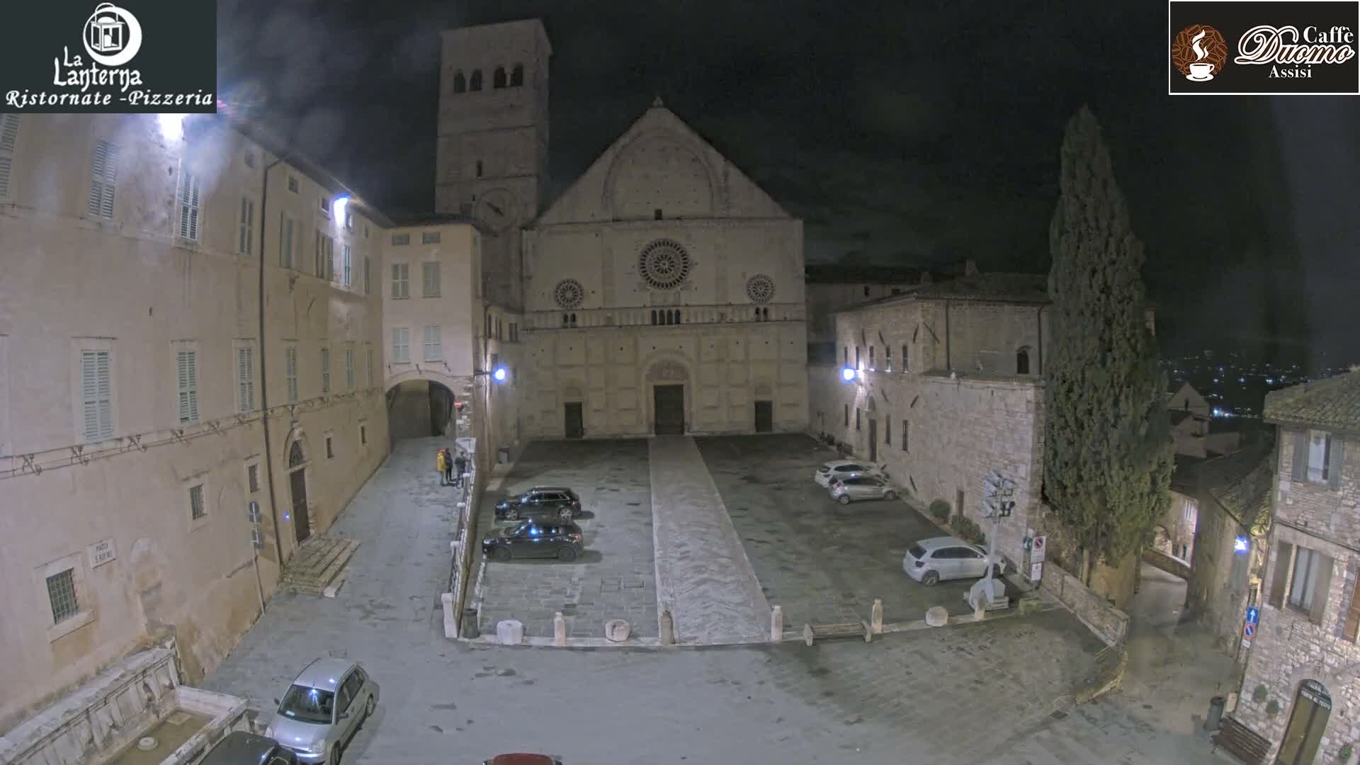 Assisi, San Rufino Square Live Cam -  Perugia, Umbria, Italy