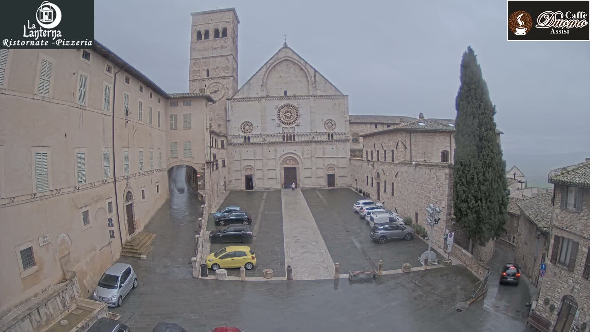 Assisi, San Rufino Square Live Cam -  Perugia, Umbria, Italy