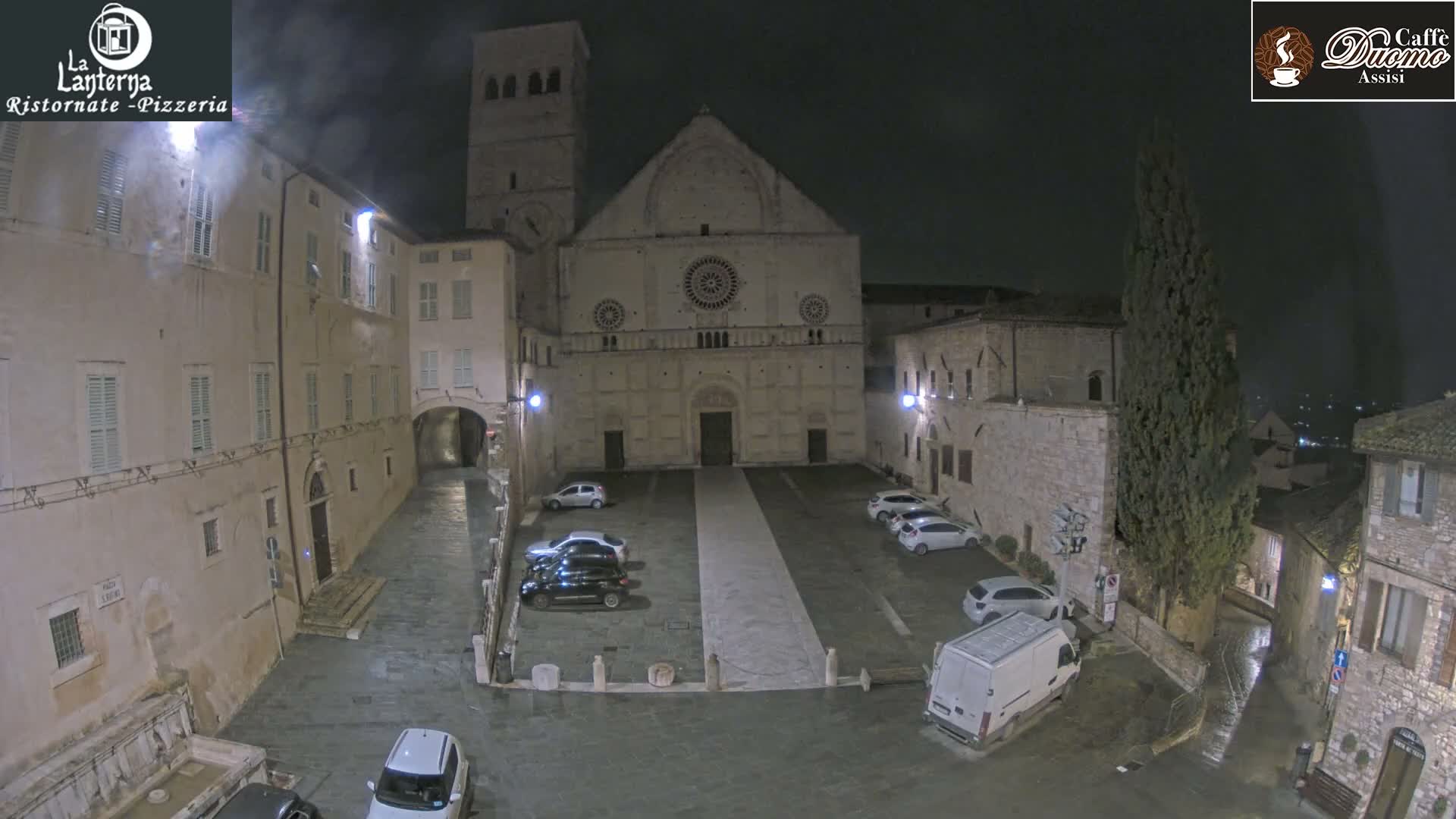 Assisi, San Rufino Square Live Cam -  Perugia, Umbria, Italy