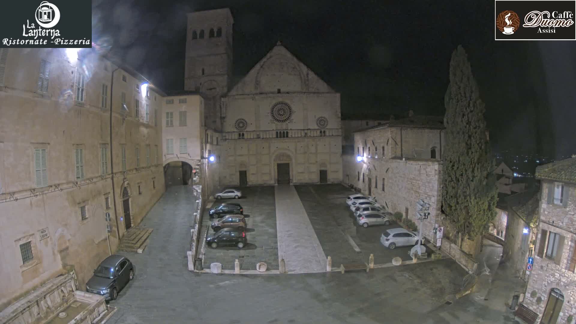 Assisi, San Rufino Square Live Cam -  Perugia, Umbria, Italy