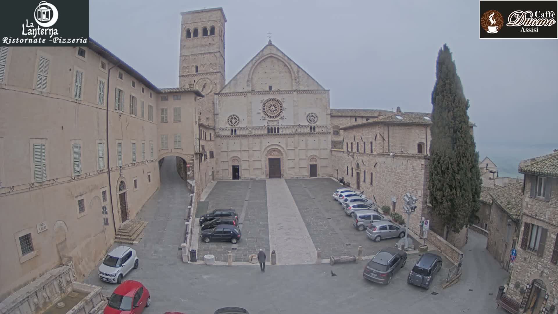Assisi, San Rufino Square Live Cam -  Perugia, Umbria, Italy