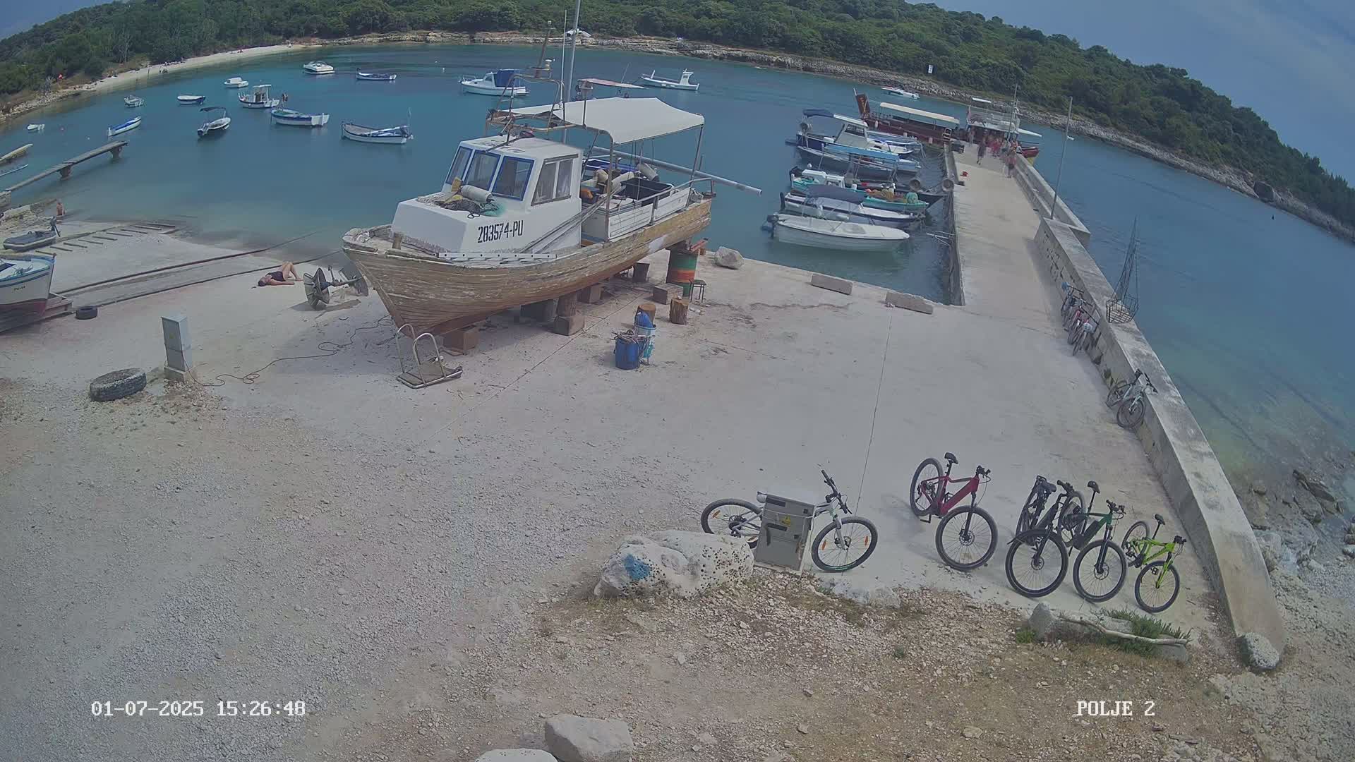 Premantura, Marina Uvala Polje Bay Live Cam - Medulin, Istria, Croatia