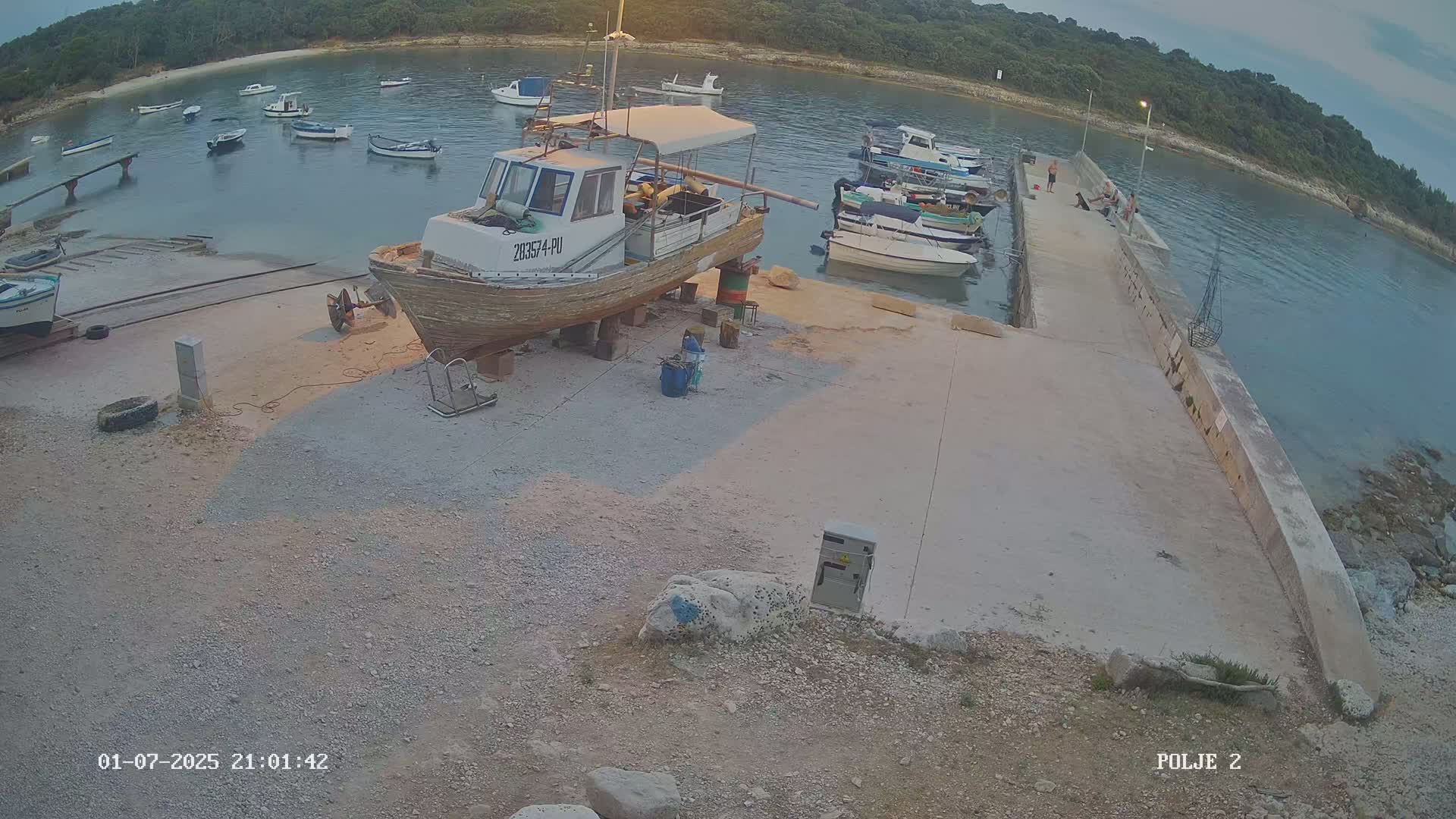 Premantura, Marina Uvala Polje Bay Live Cam - Medulin, Istria, Croatia