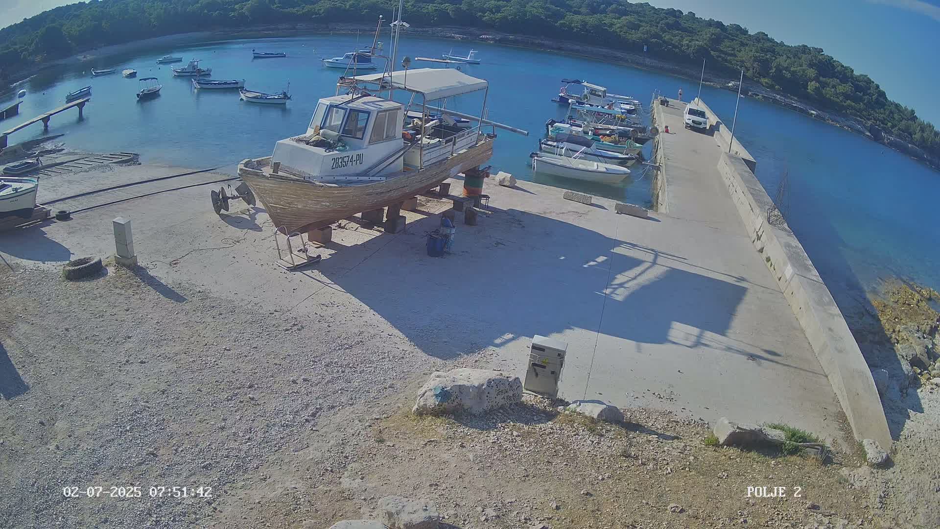 Premantura, Marina Uvala Polje Bay Live Cam - Medulin, Istria, Croatia