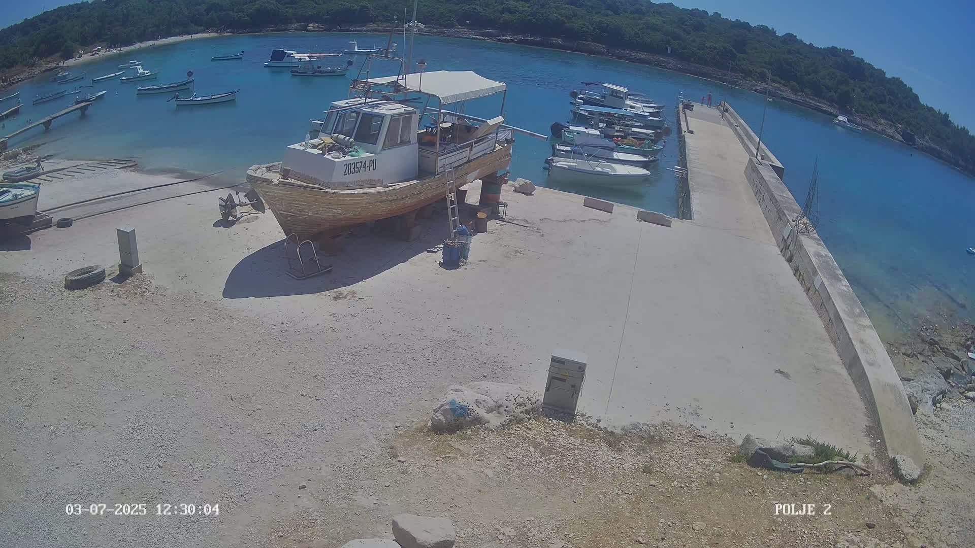 Premantura, Marina Uvala Polje Bay Live Cam - Medulin, Istria, Croatia