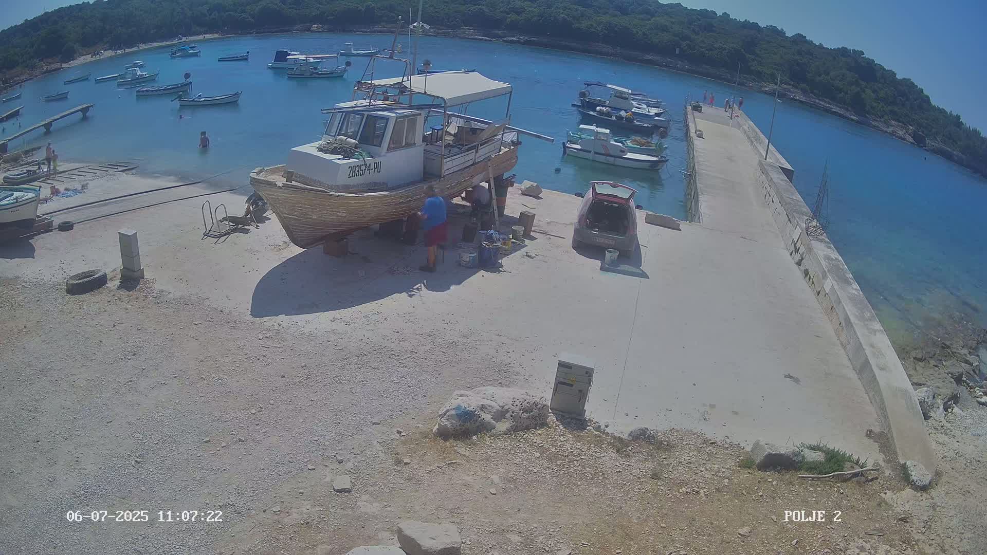 Premantura, Marina Uvala Polje Bay Live Cam - Medulin, Istria, Croatia