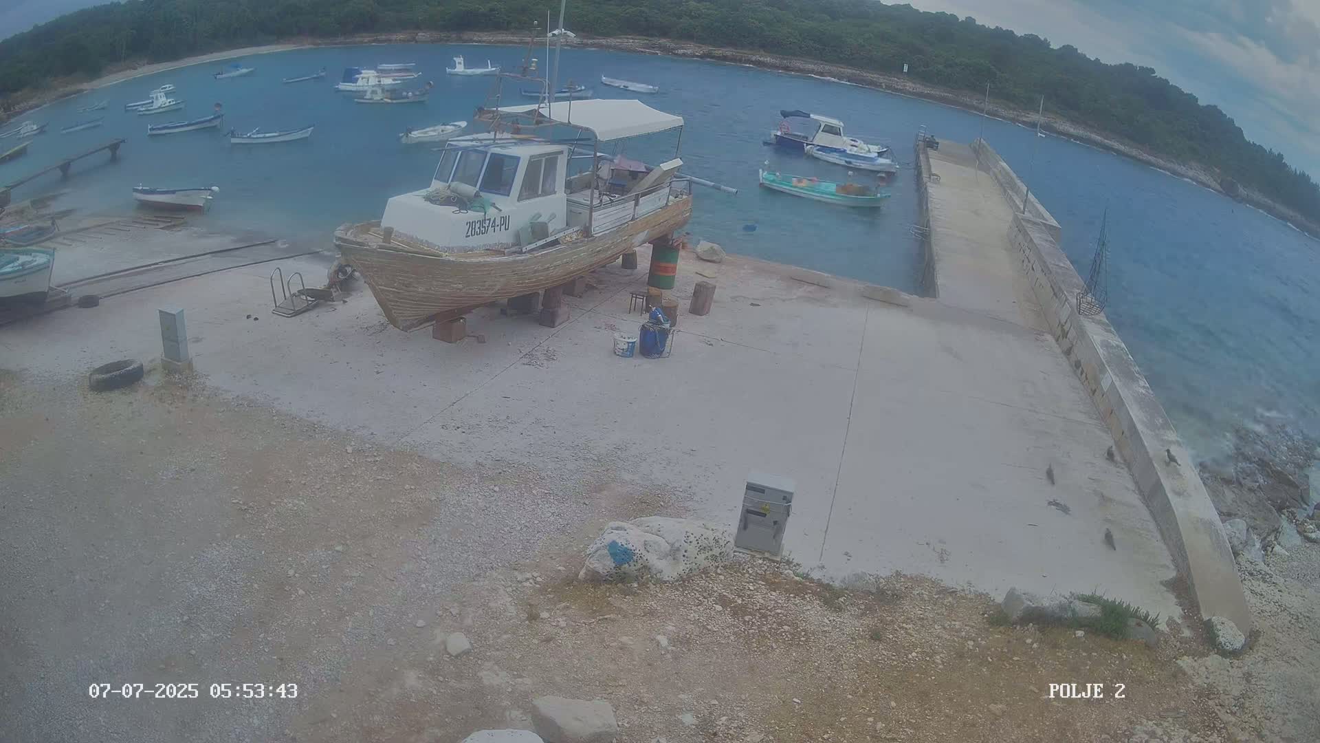 Premantura, Marina Uvala Polje Bay Live Cam - Medulin, Istria, Croatia