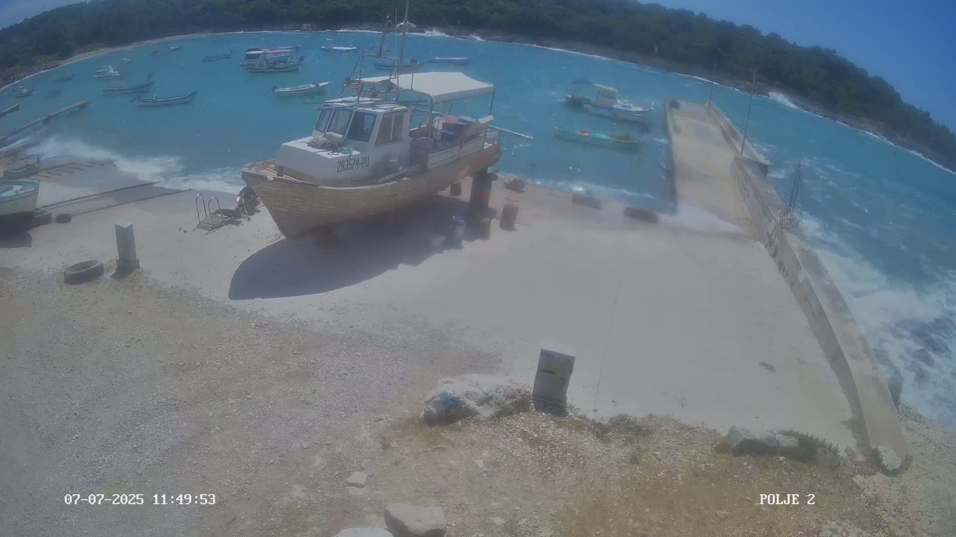 Premantura, Marina Uvala Polje Bay Live Cam - Medulin, Istria, Croatia