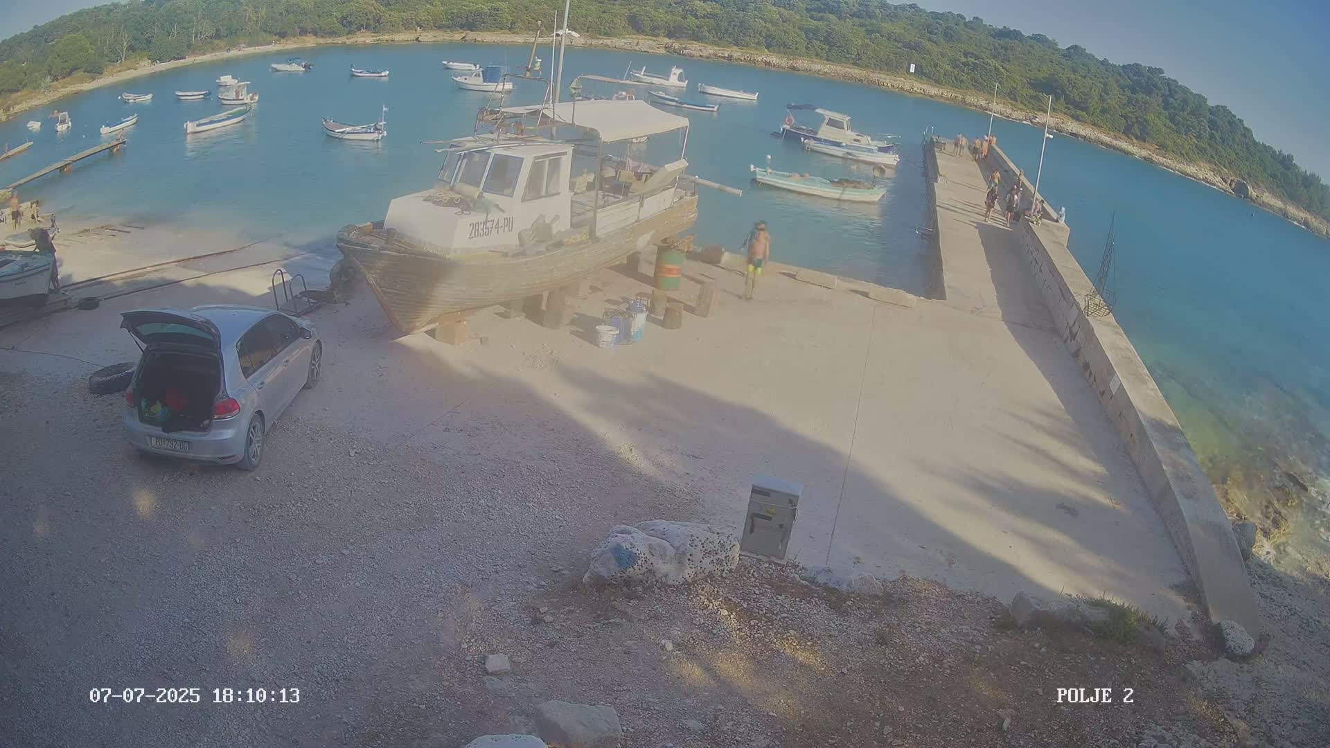 Premantura, Marina Uvala Polje Bay Live Cam - Medulin, Istria, Croatia