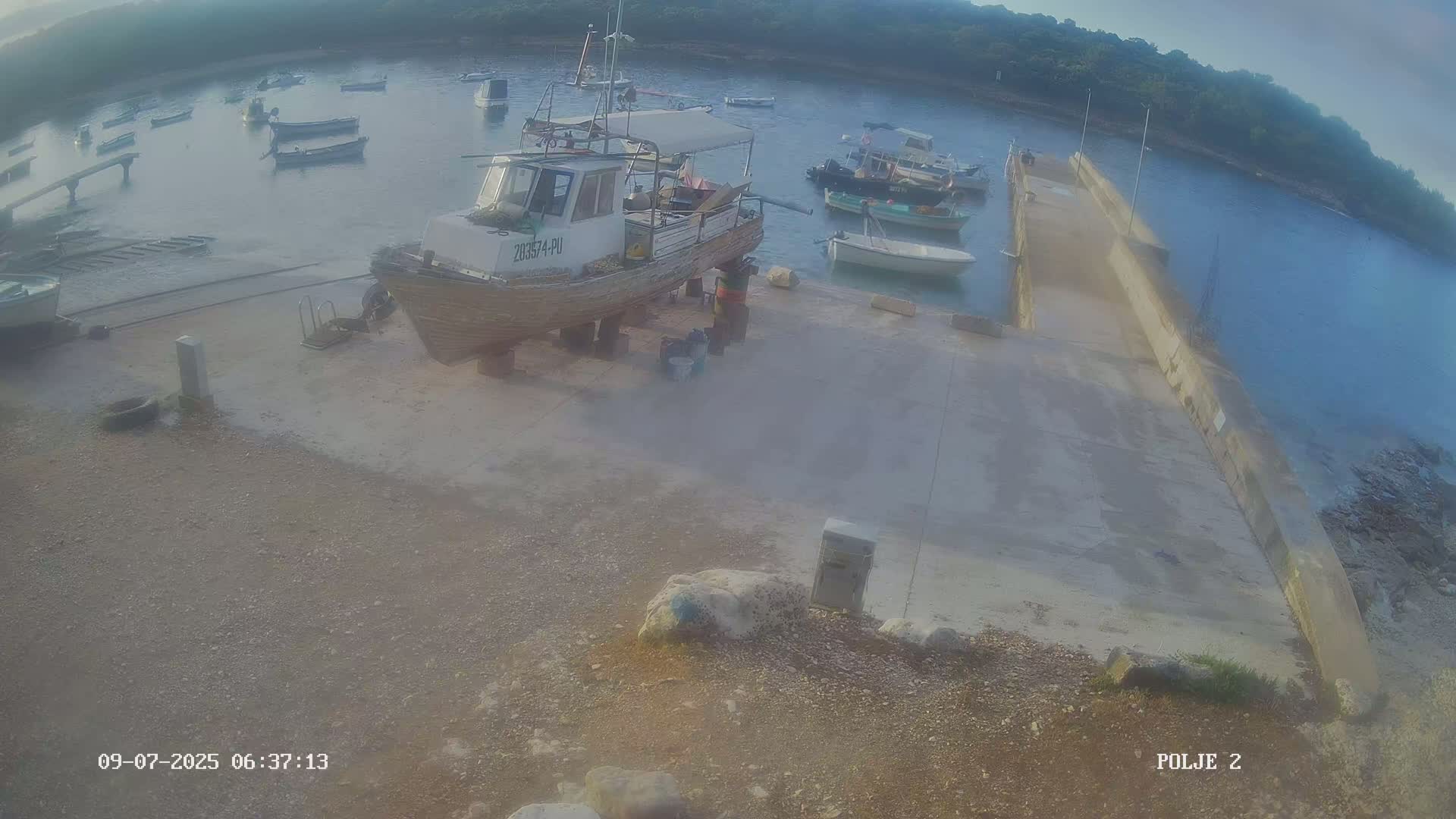 Premantura, Marina Uvala Polje Bay Live Cam - Medulin, Istria, Croatia