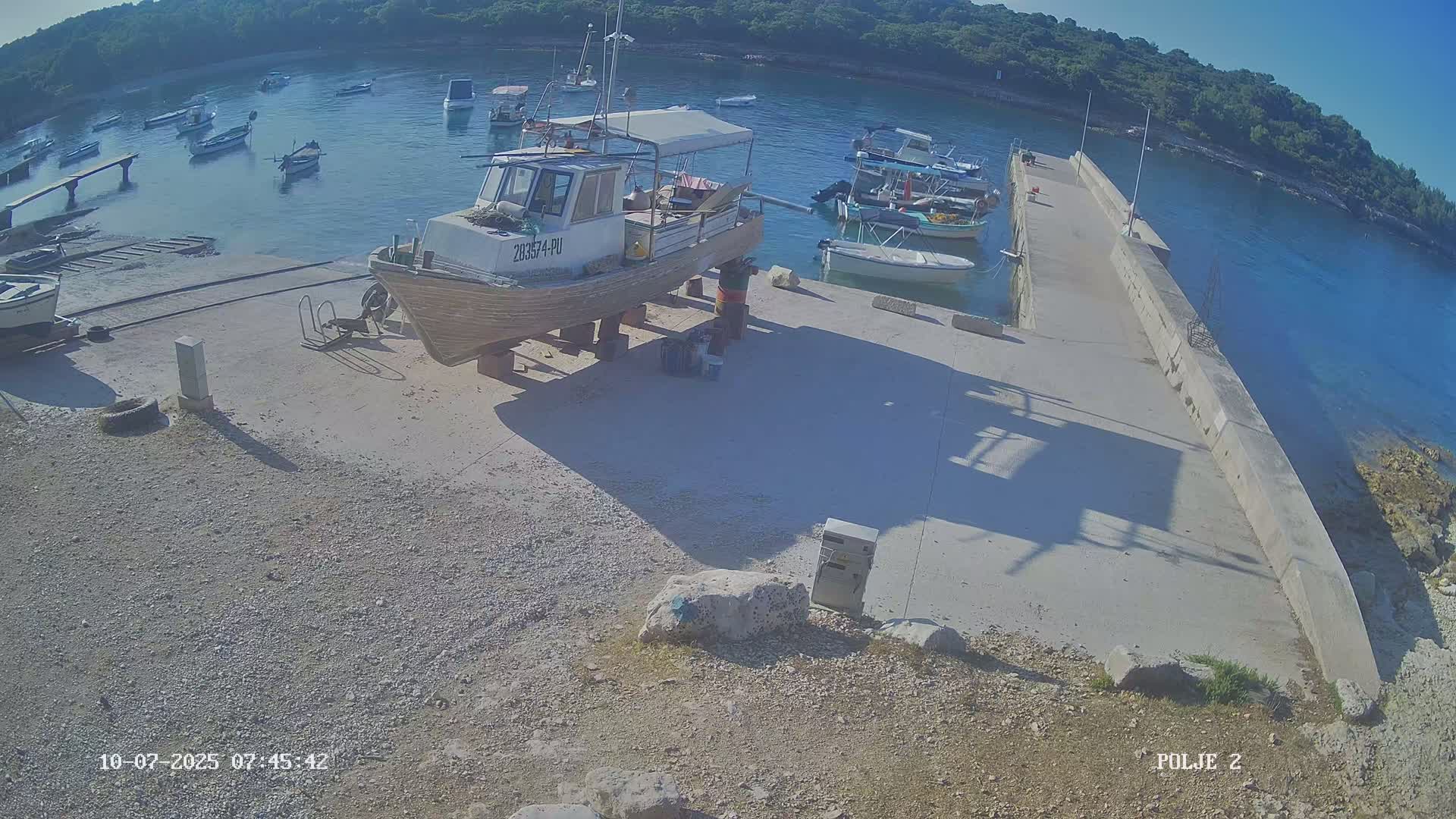 Premantura, Marina Uvala Polje Bay Live Cam - Medulin, Istria, Croatia