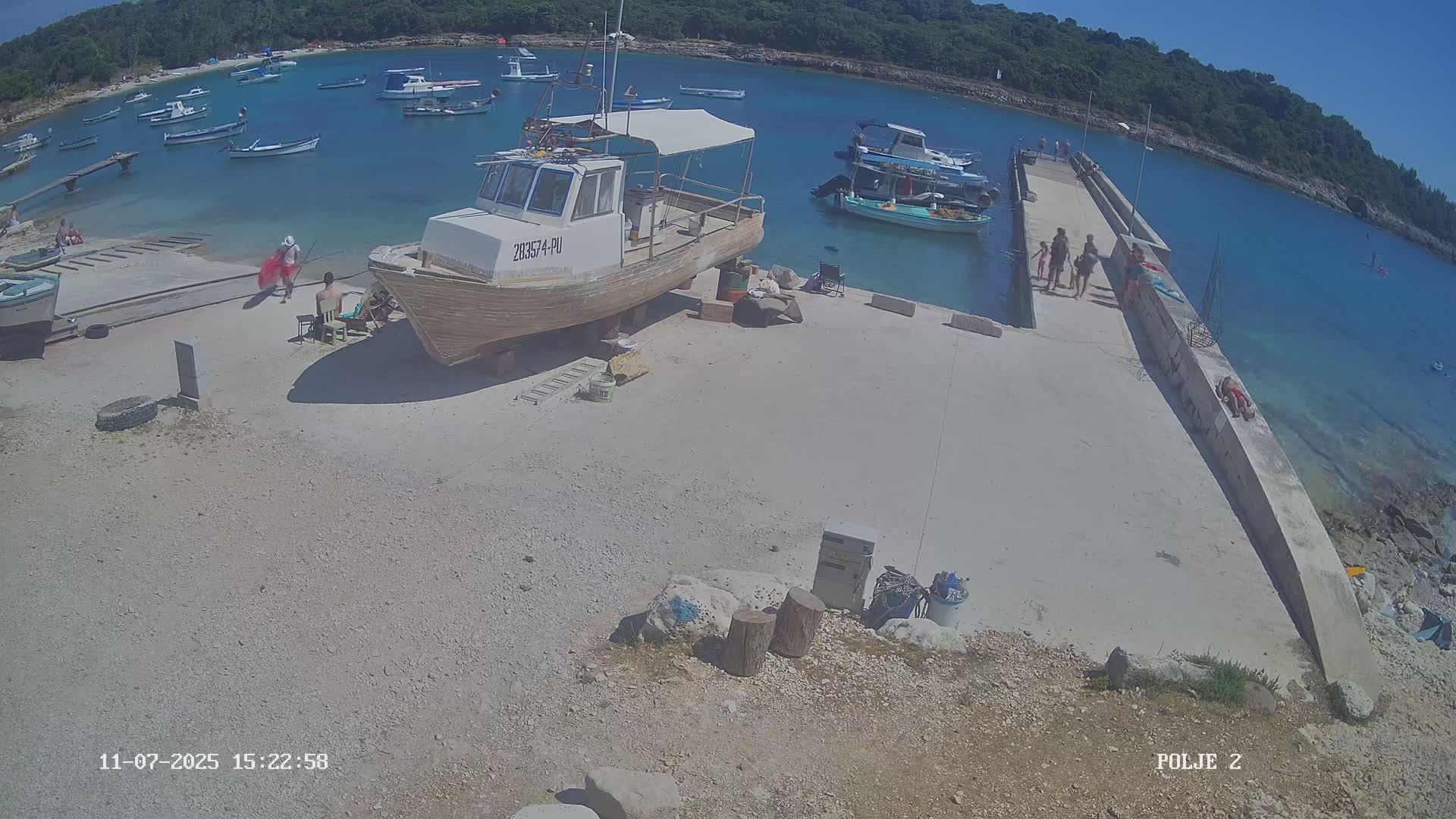 Premantura, Marina Uvala Polje Bay Live Cam - Medulin, Istria, Croatia