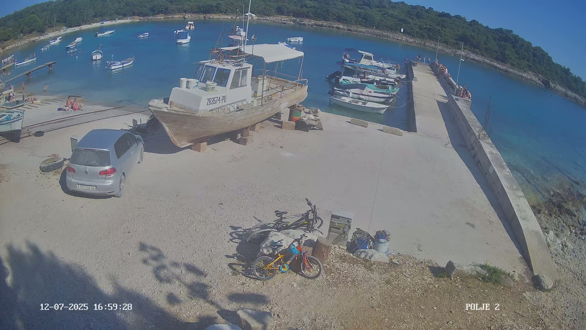 Premantura, Marina Uvala Polje Bay Live Cam - Medulin, Istria, Croatia