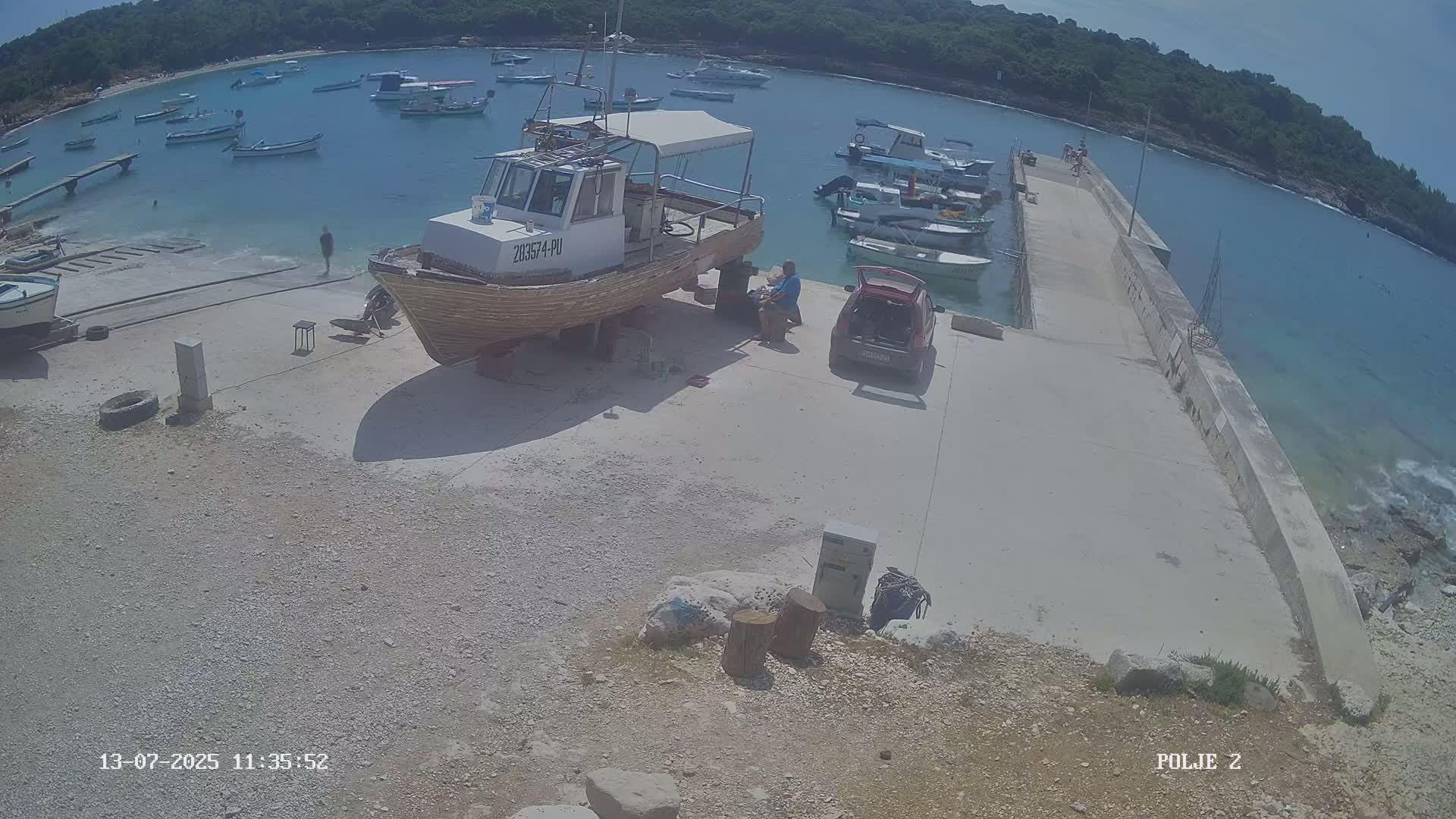 Premantura, Marina Uvala Polje Bay Live Cam - Medulin, Istria, Croatia