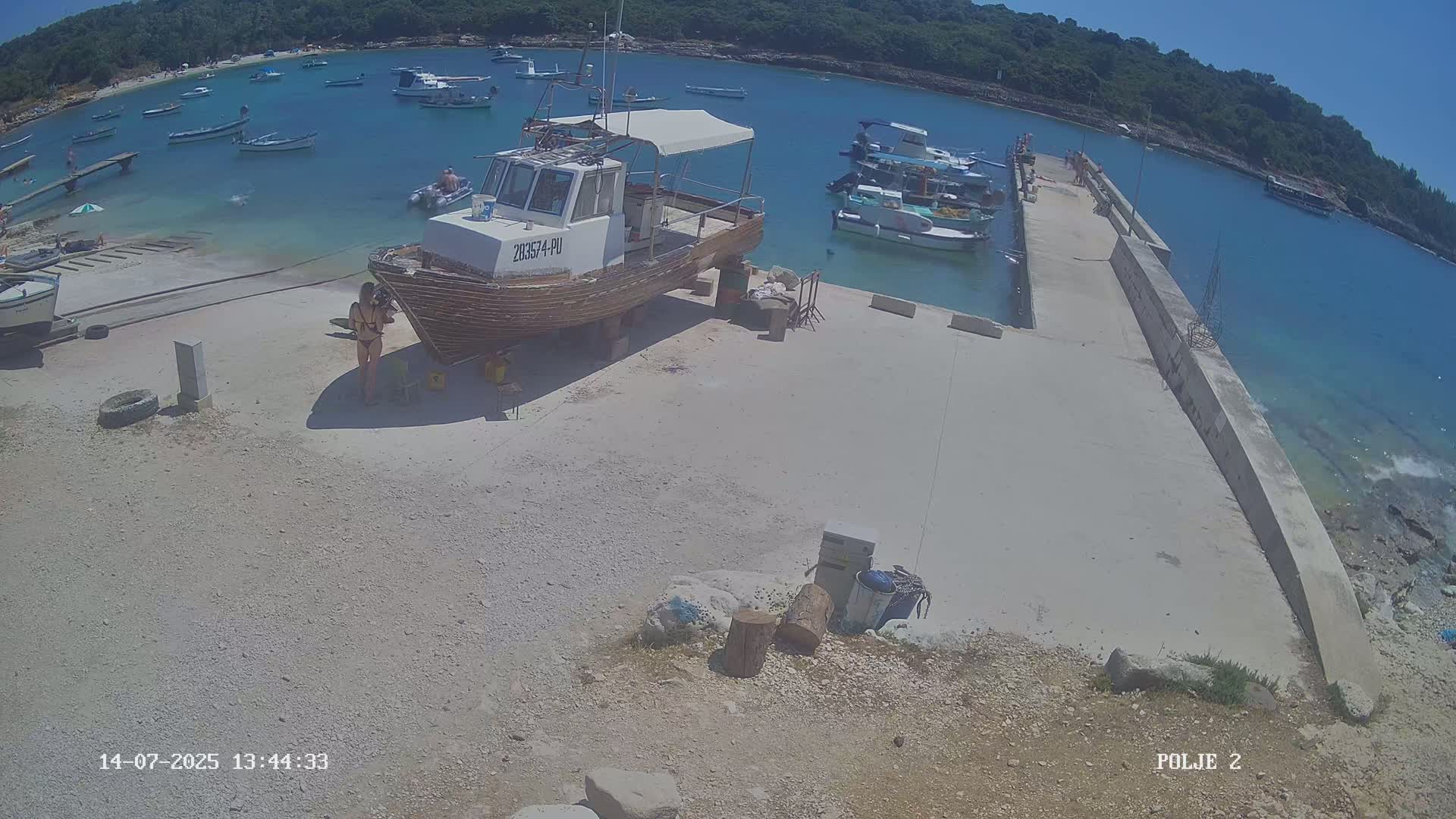Premantura, Marina Uvala Polje Bay Live Cam - Medulin, Istria, Croatia