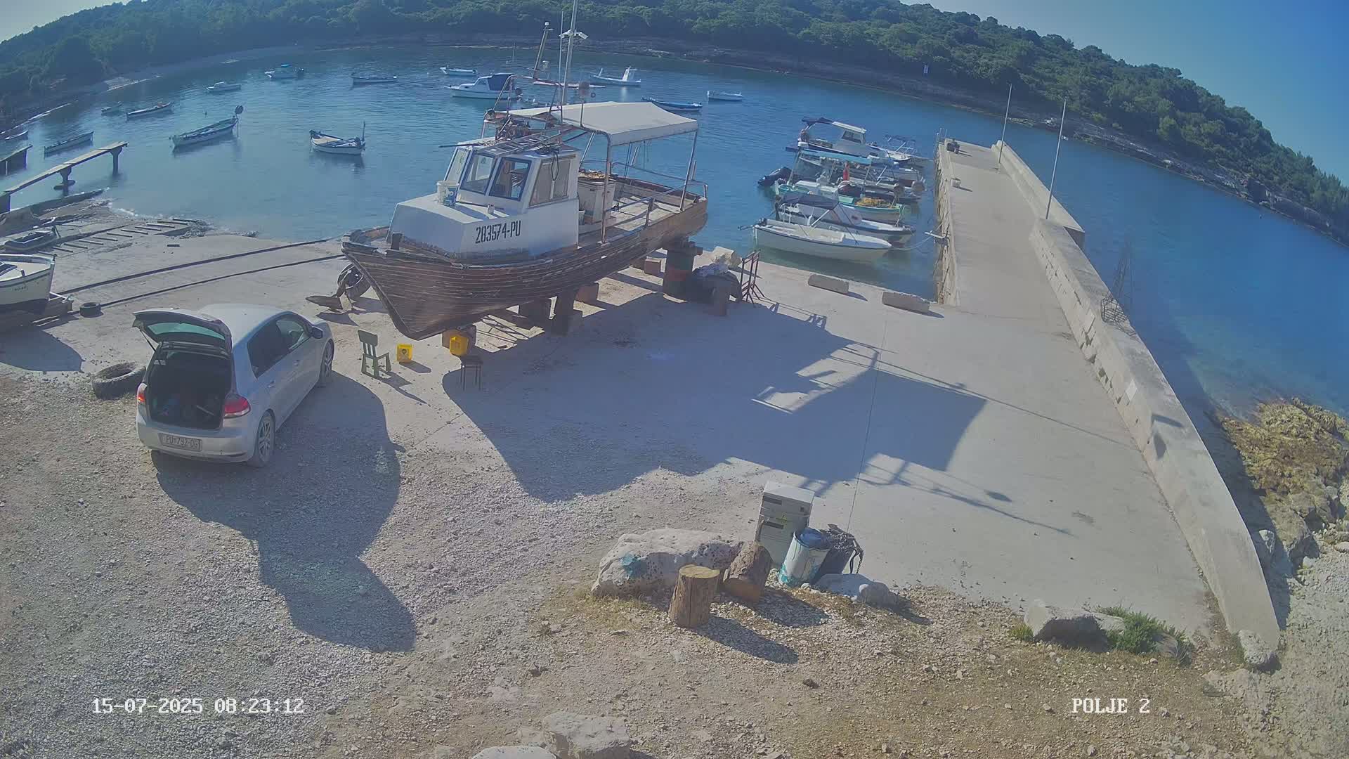 Premantura, Marina Uvala Polje Bay Live Cam - Medulin, Istria, Croatia